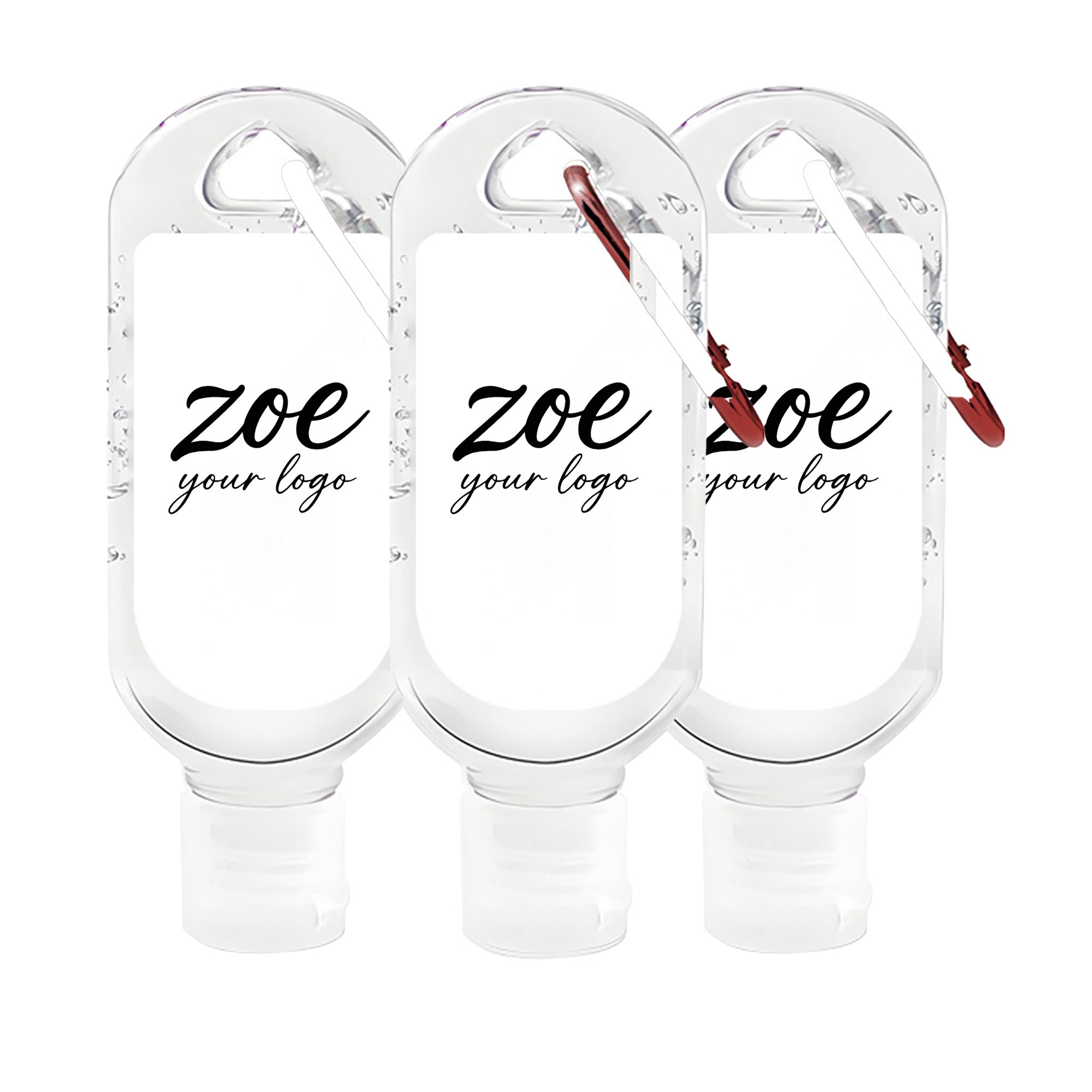 Portable Hand Sanitizer with Carabiner
