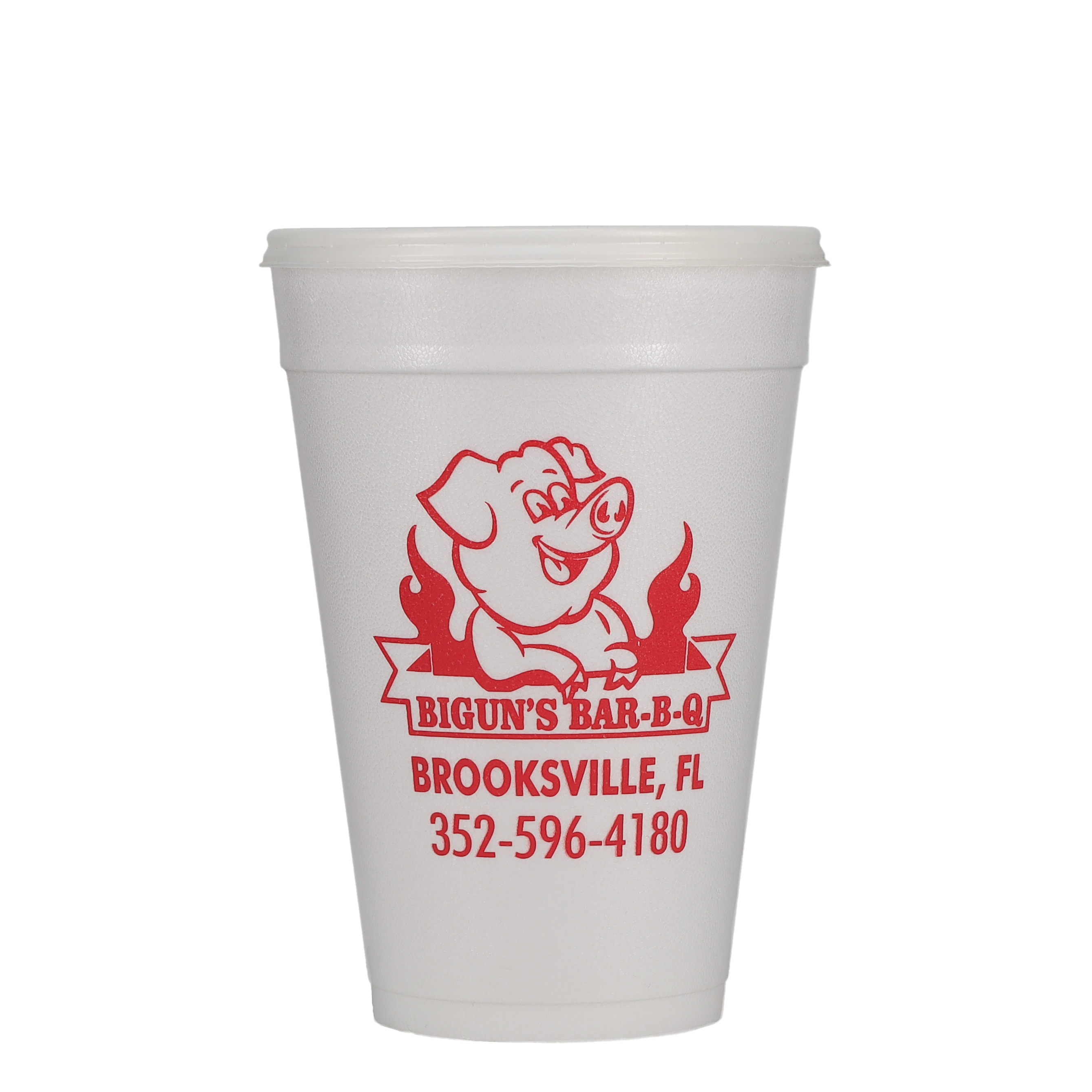 32 oz Foam Cup Straw Slot Lid Frosted 4