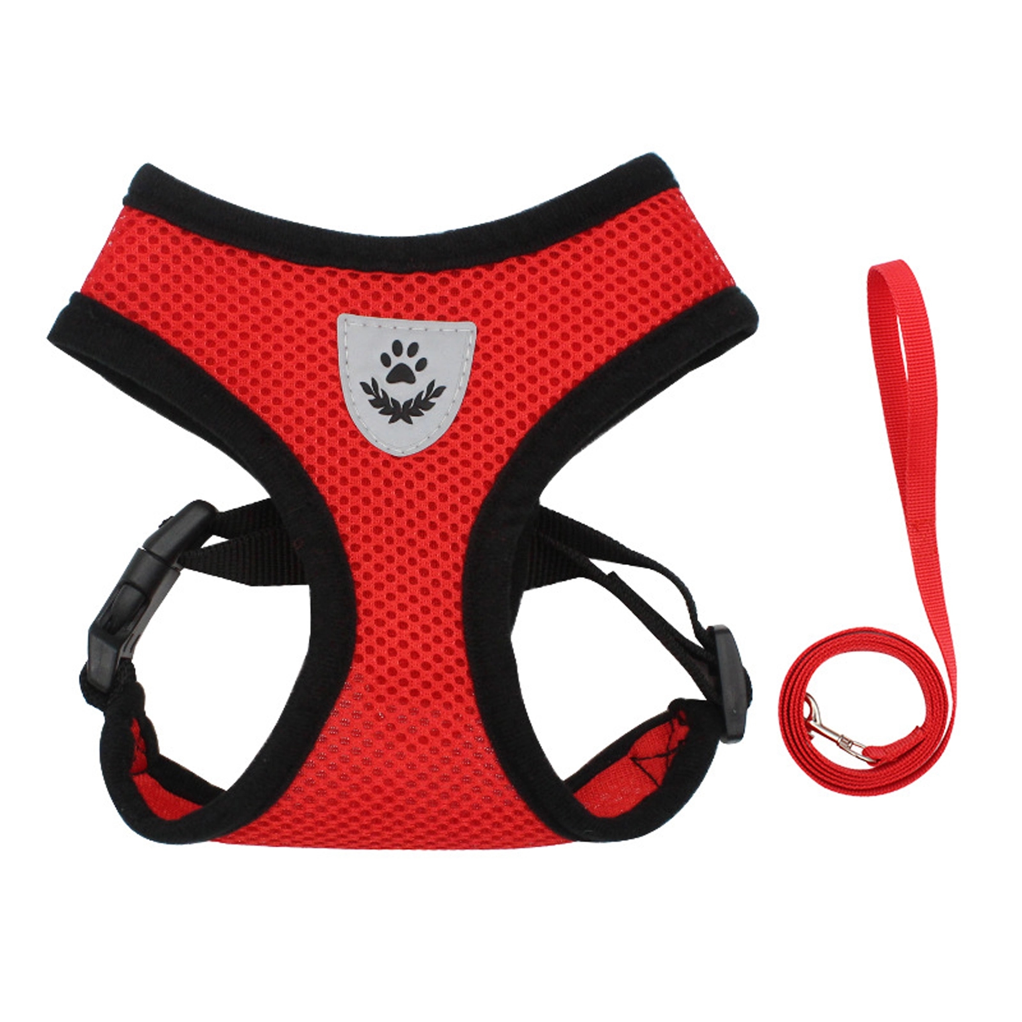 No Choke Reflective Pet Vest Harnesses With Leash 17