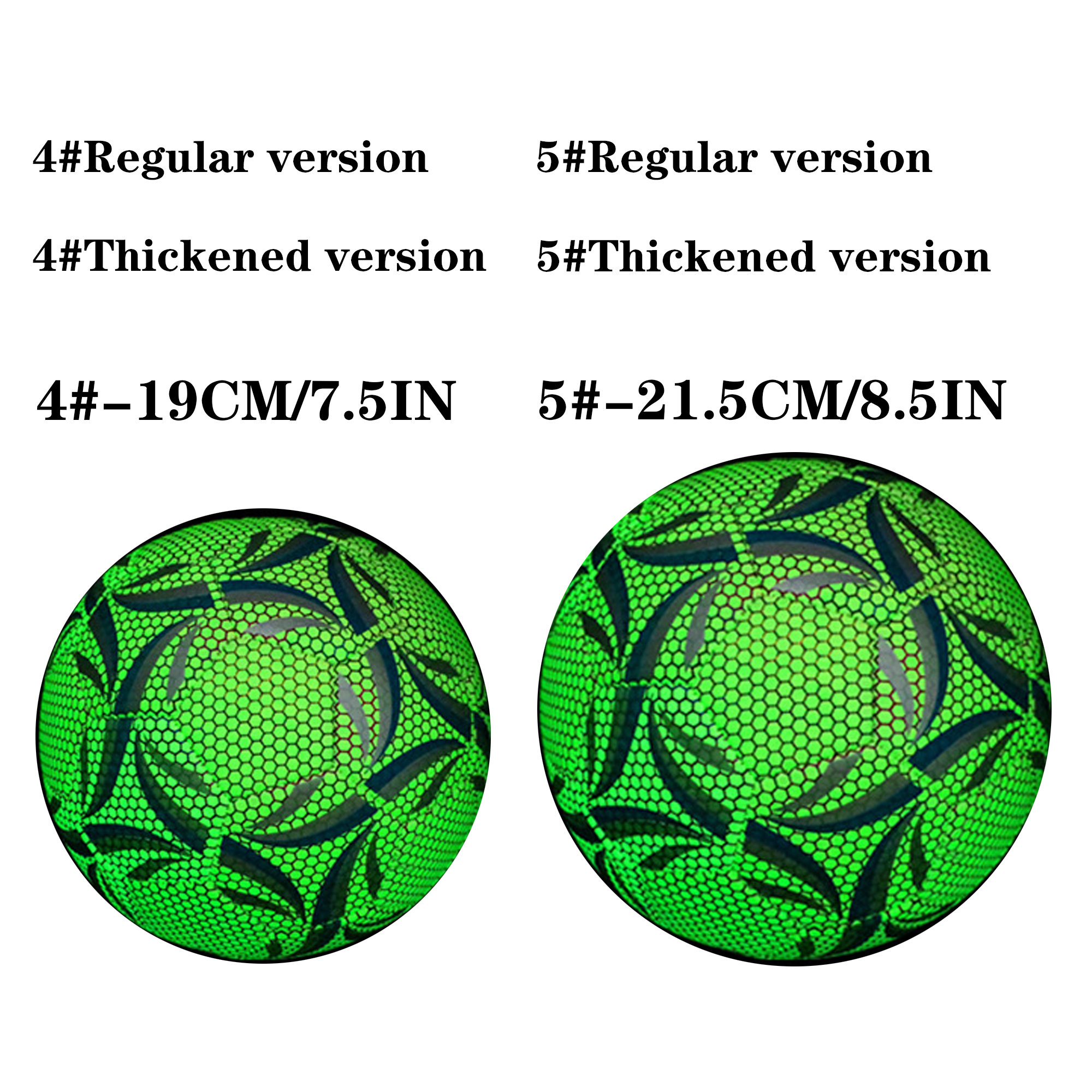 Professional Night Glow Soccer Ball 5