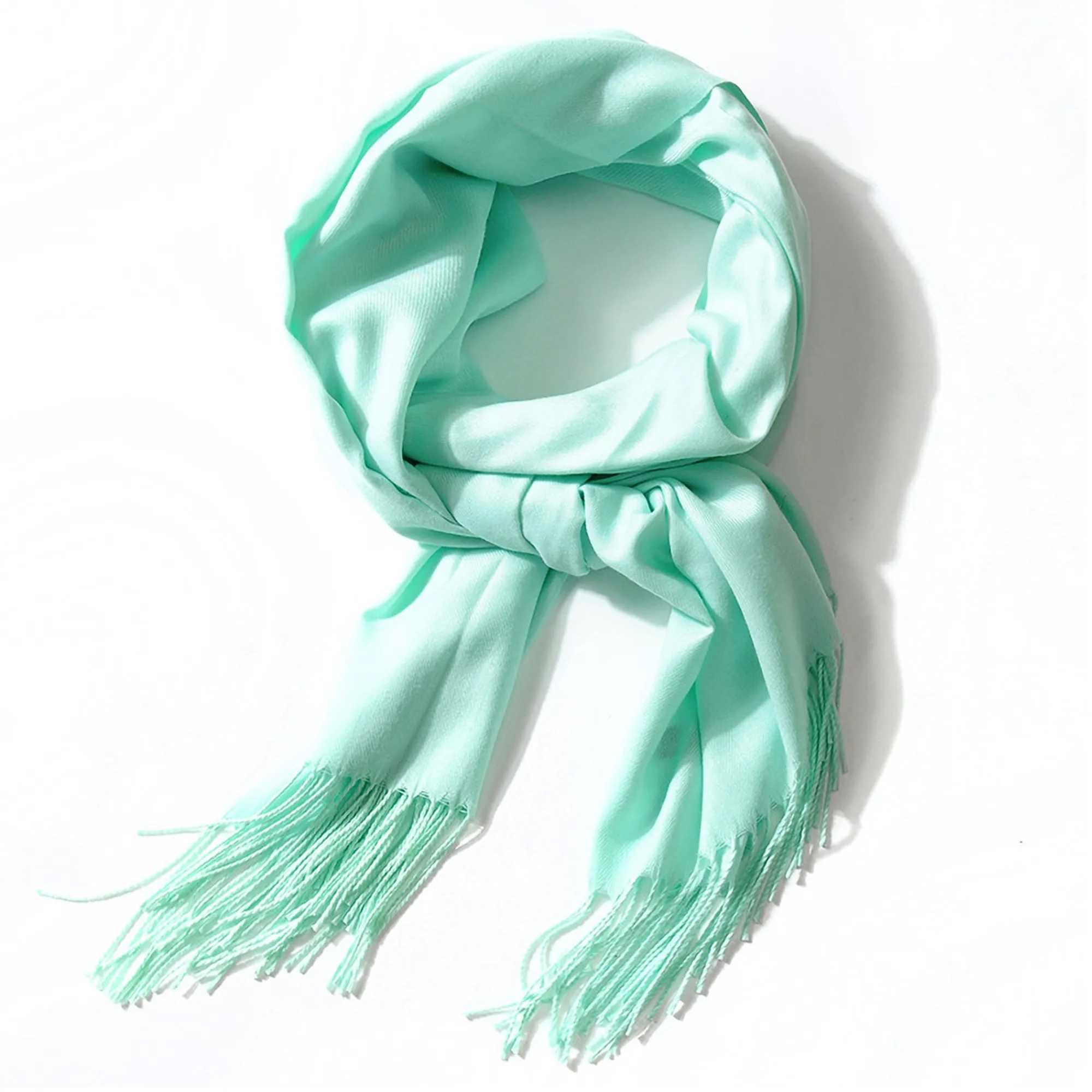 Soft Cashmere Scarf w/Fringes MOQ 50 PCS 15