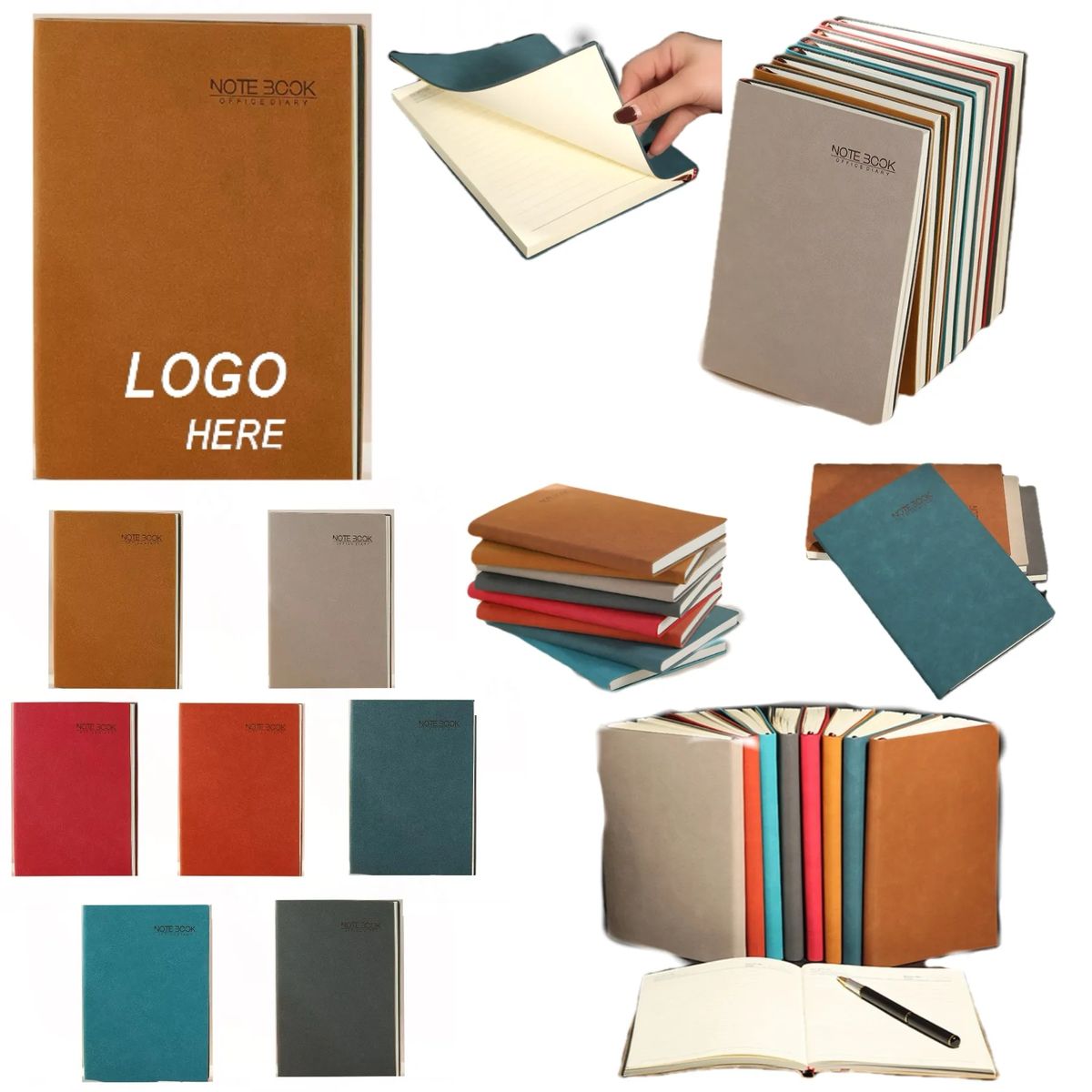 A5 Hardcover Leather Notebook