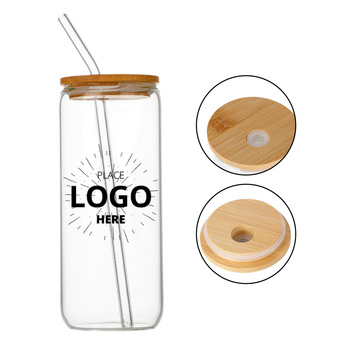 Glass Tumbler With Straw