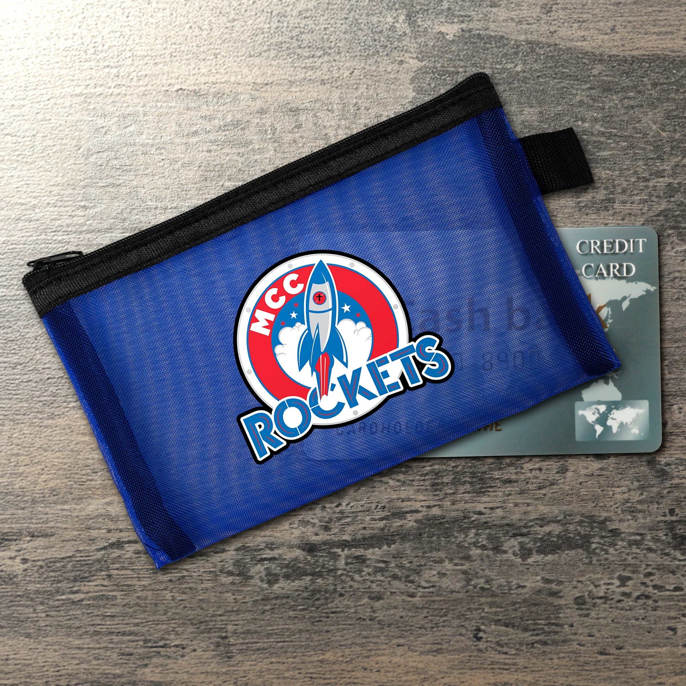 Large Recycled Mesh Zip Pouch 3
