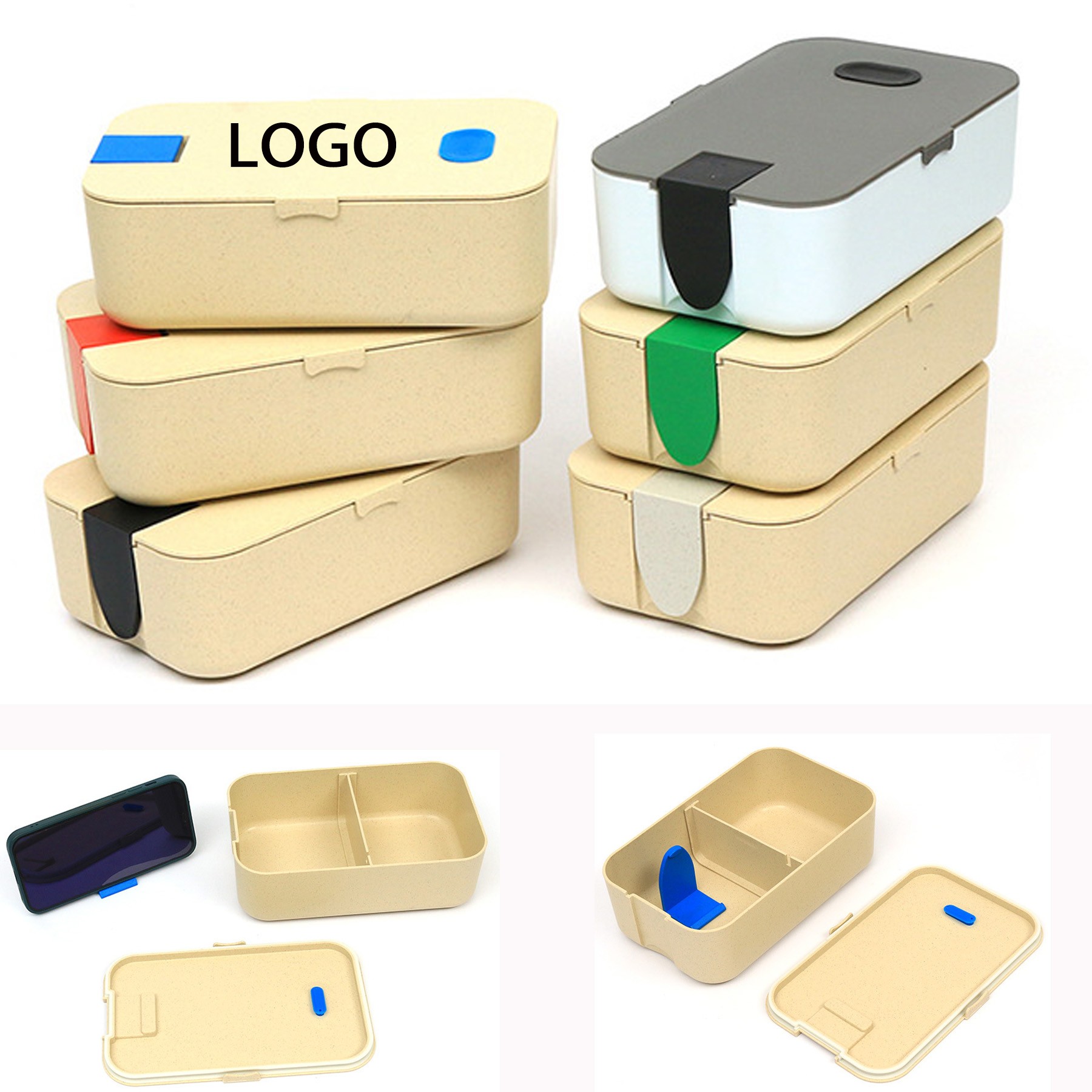 Lunch Box with Phone Holder