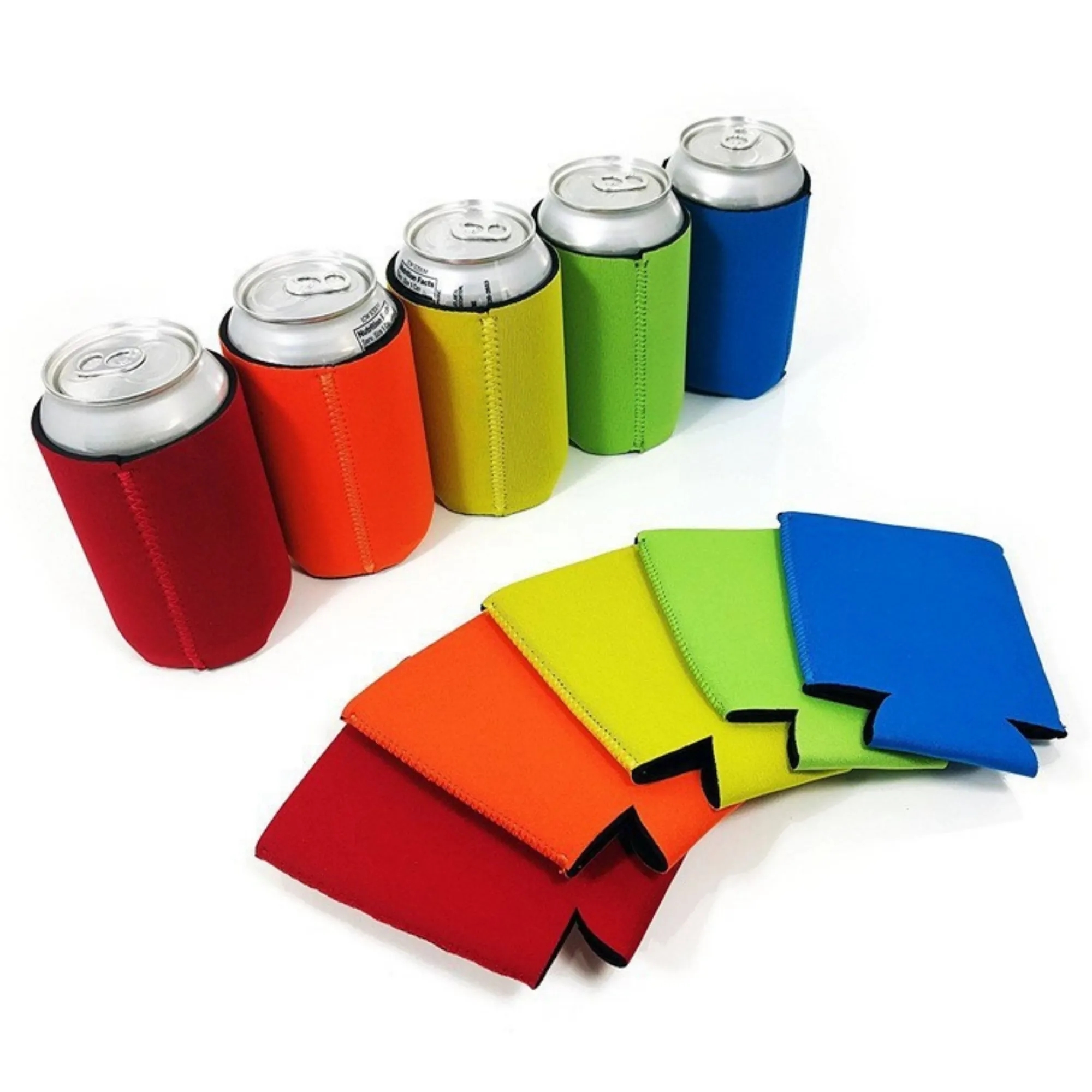 12 oz Neoprene Can Cooler Sleeves Beer & Soda Holders 10