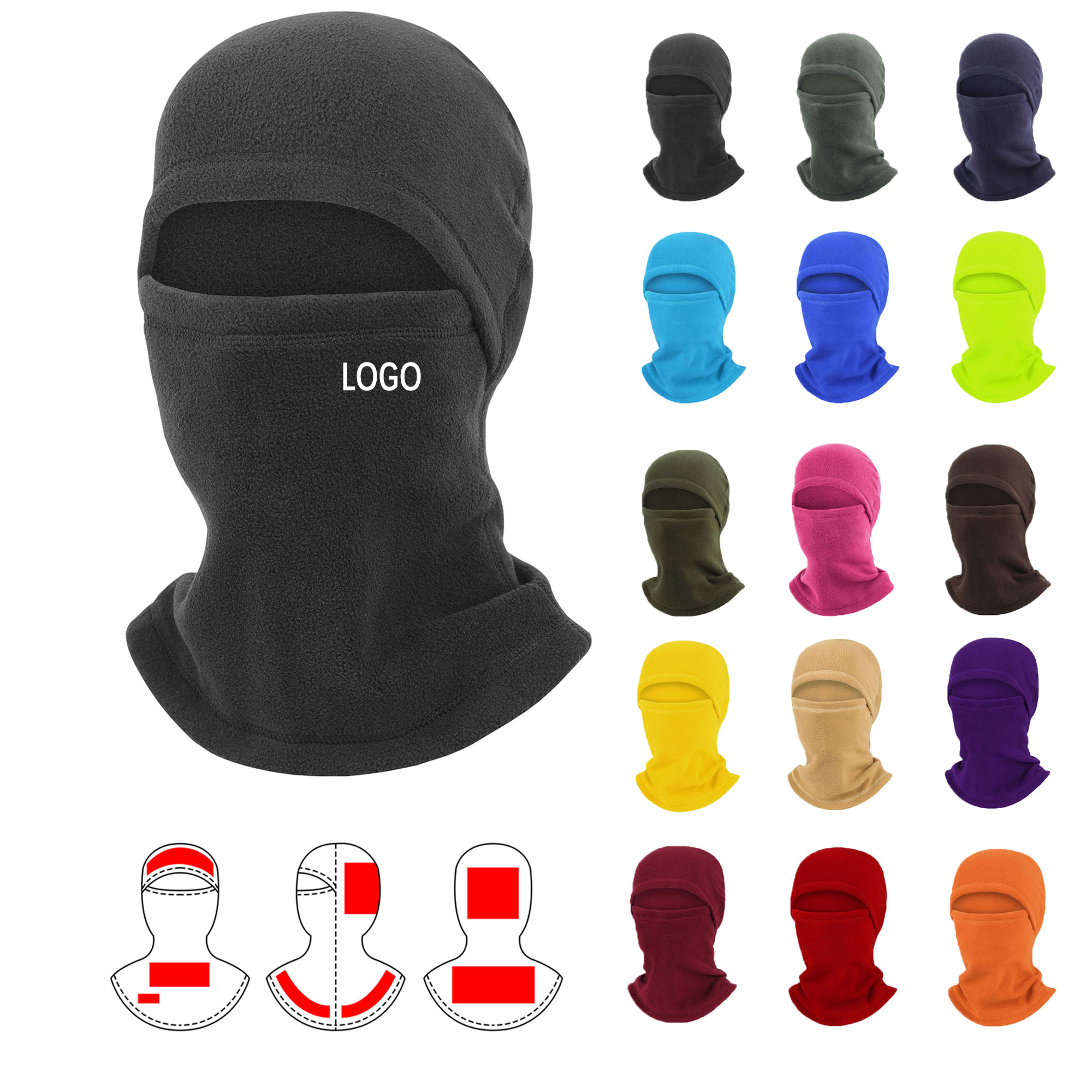 Sports Anti Cold Outdoor Fleece Balaclava Mask 5