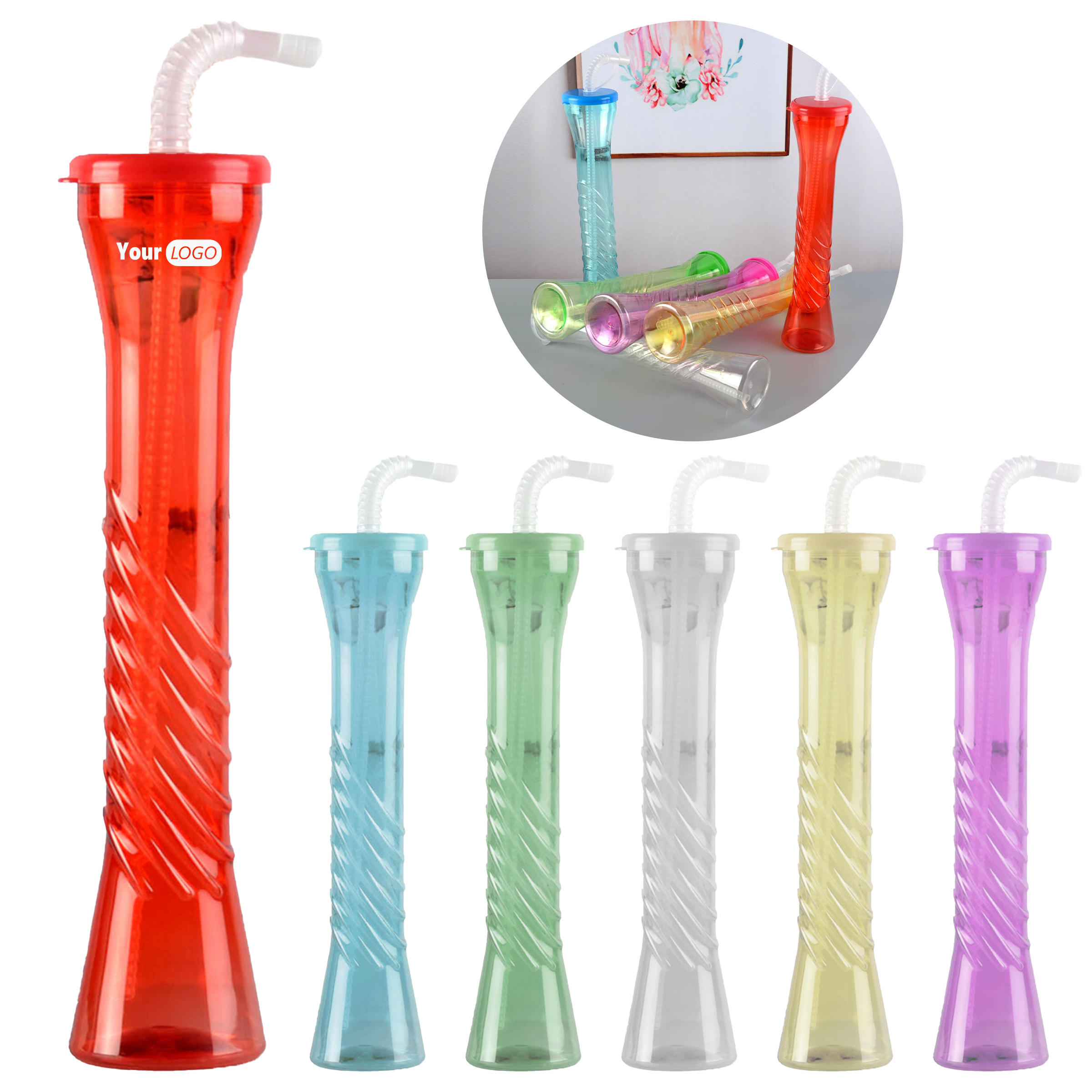 Polyethylene Long Necked Straw Bottle 9