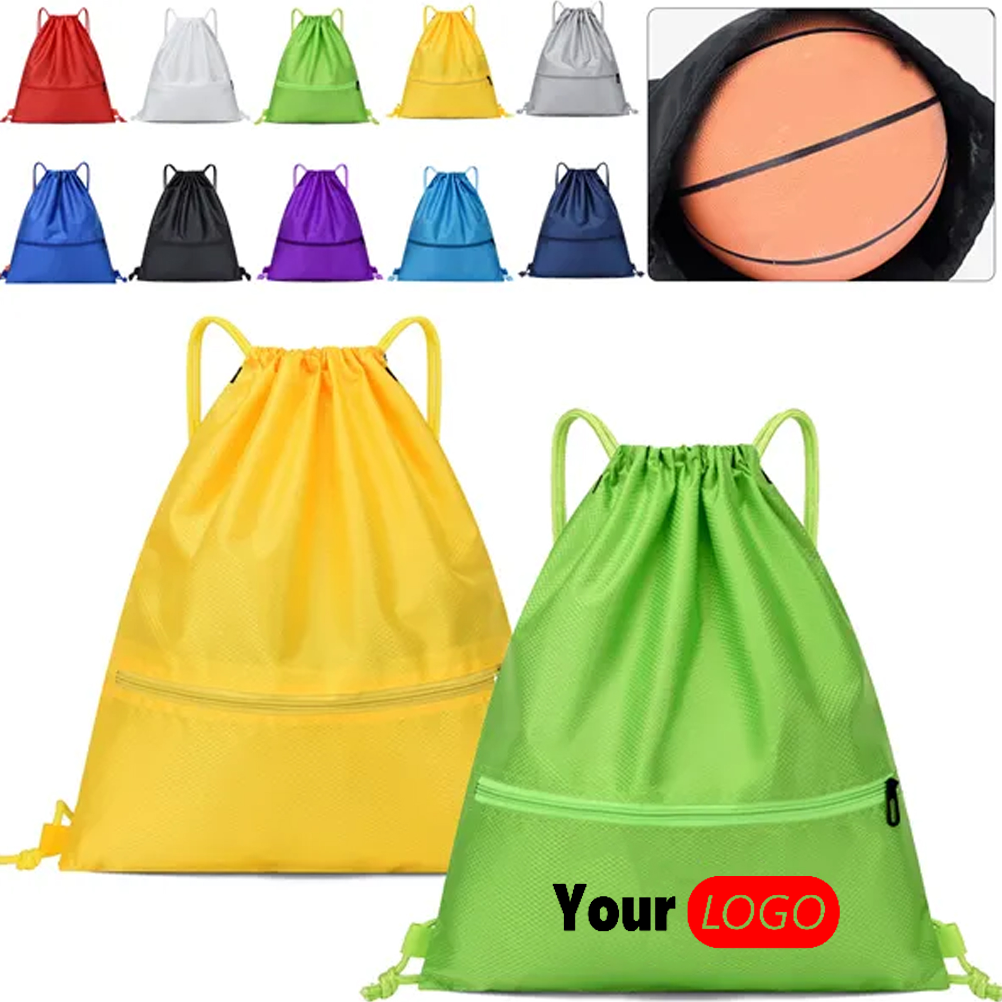 Oxford Drawstring Bag with 12 Basketball Colors 6
