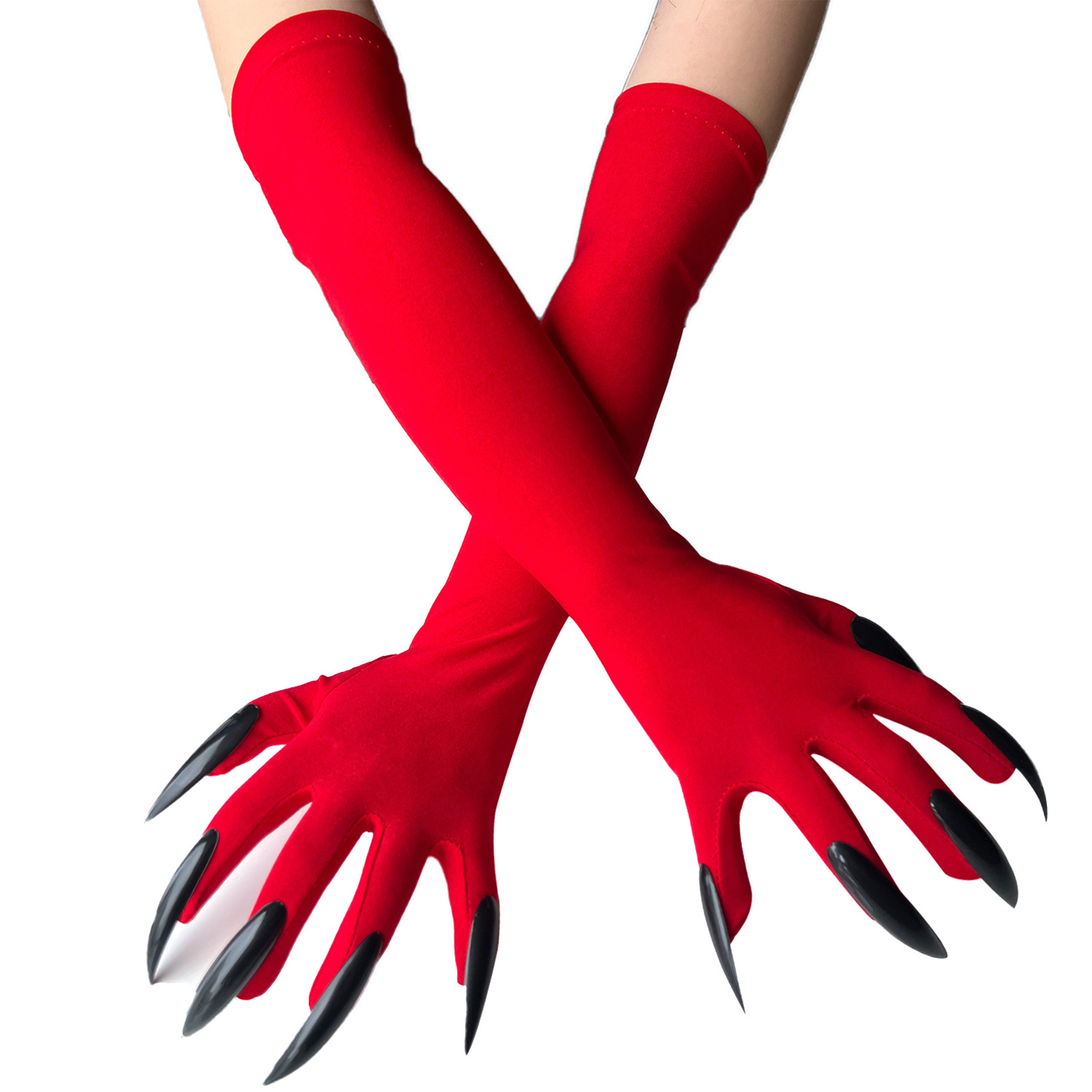 Halloween witch long nail gloves 8