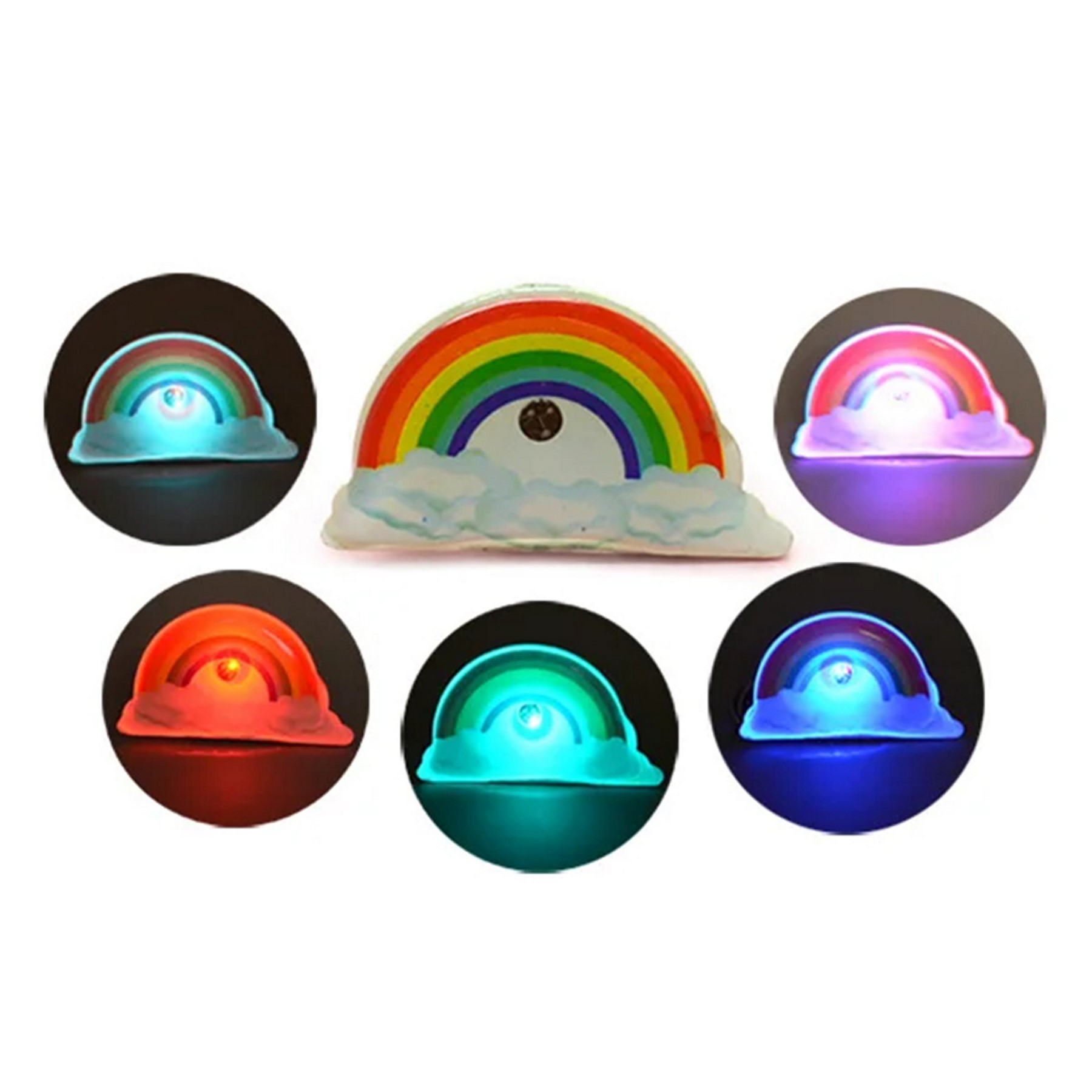 Custom Rainbow Shape LED Flashing Name Badge