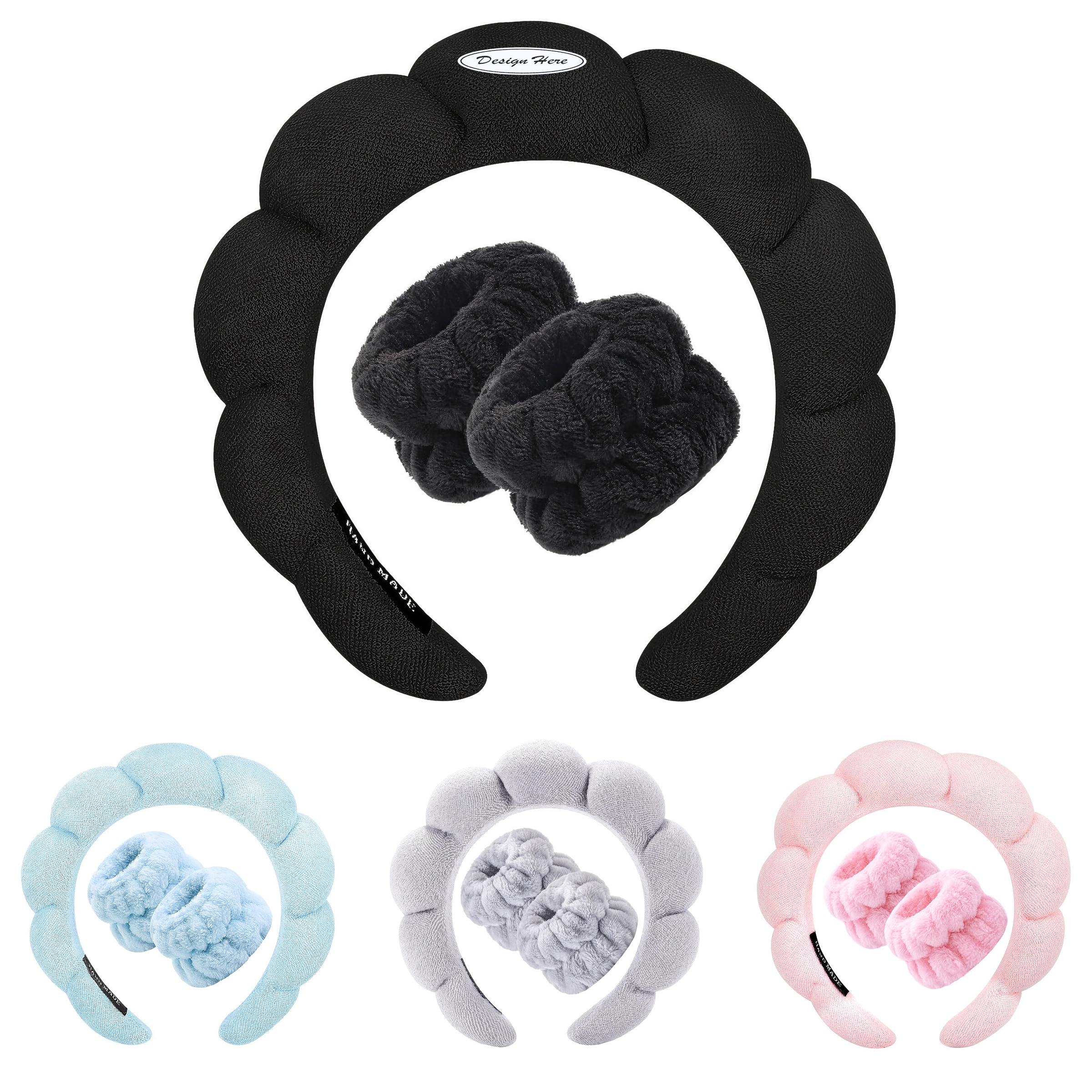 Absorbent Plush Sports Set ?C Headband + Wristbands 5
