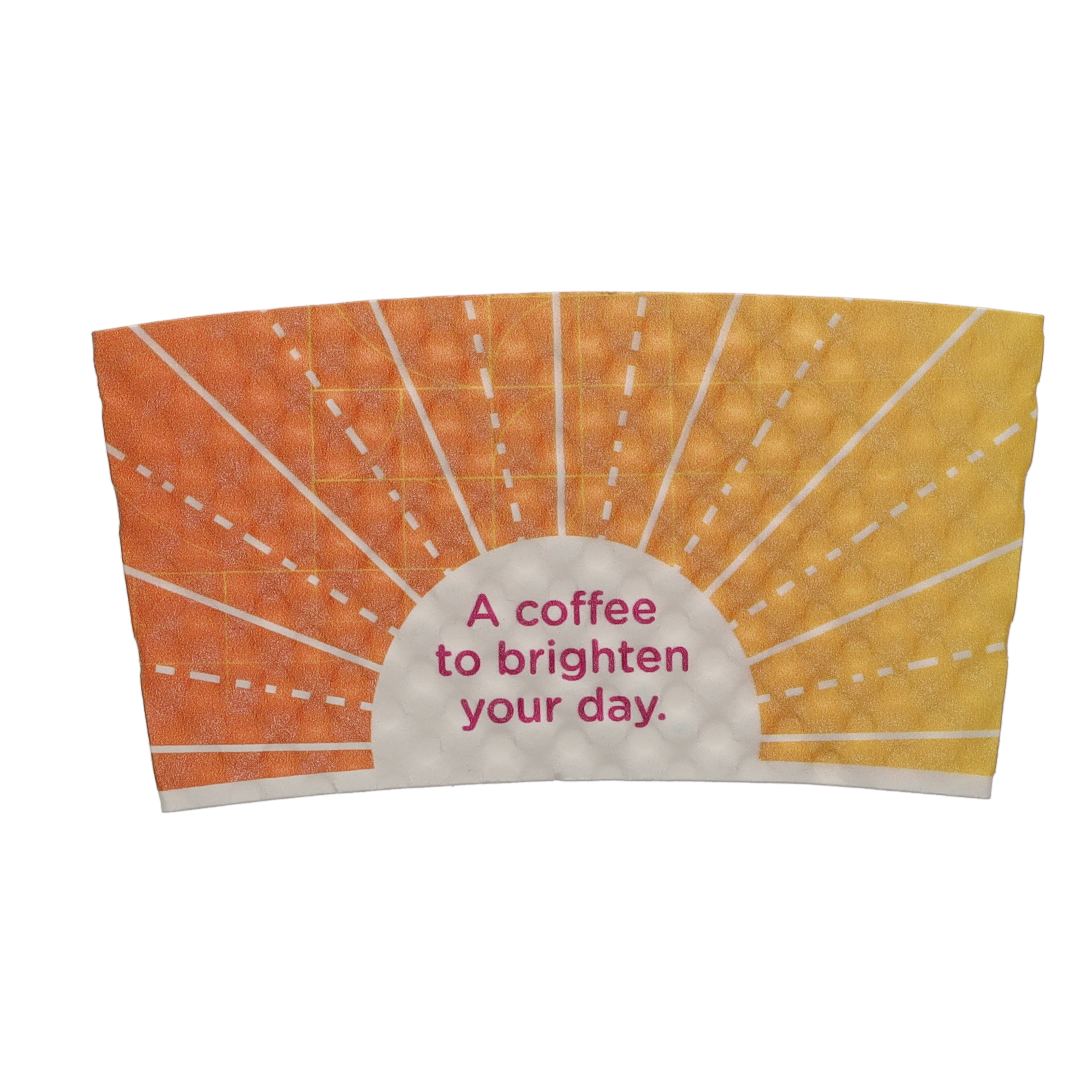 12/16/20/24 oz Beverage Wrap White Digital Print 12