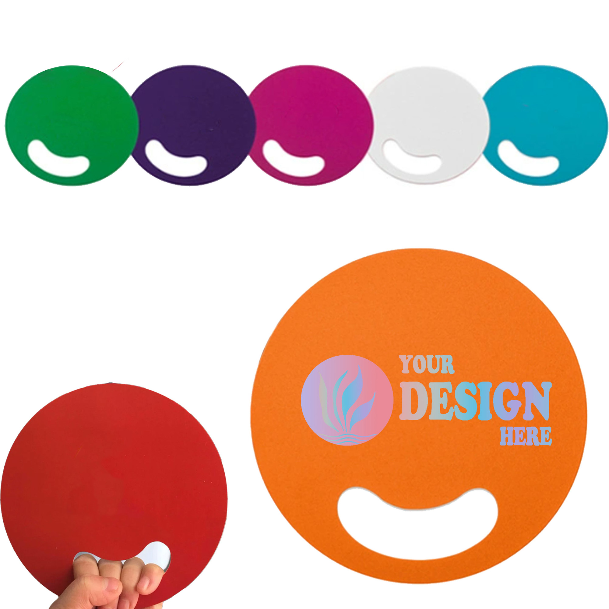 PP Plastic Hand Fan 4