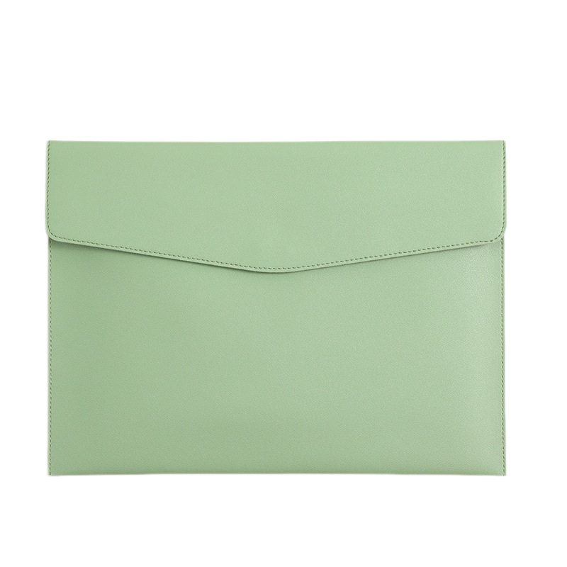 A4 Large Capacity Leather Business File Folder W/ Magnetic Buckle 3