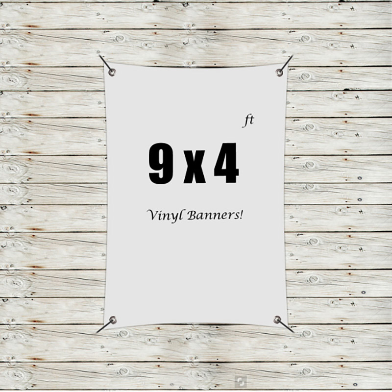 Custom 9' x 4' Vinyl Banners