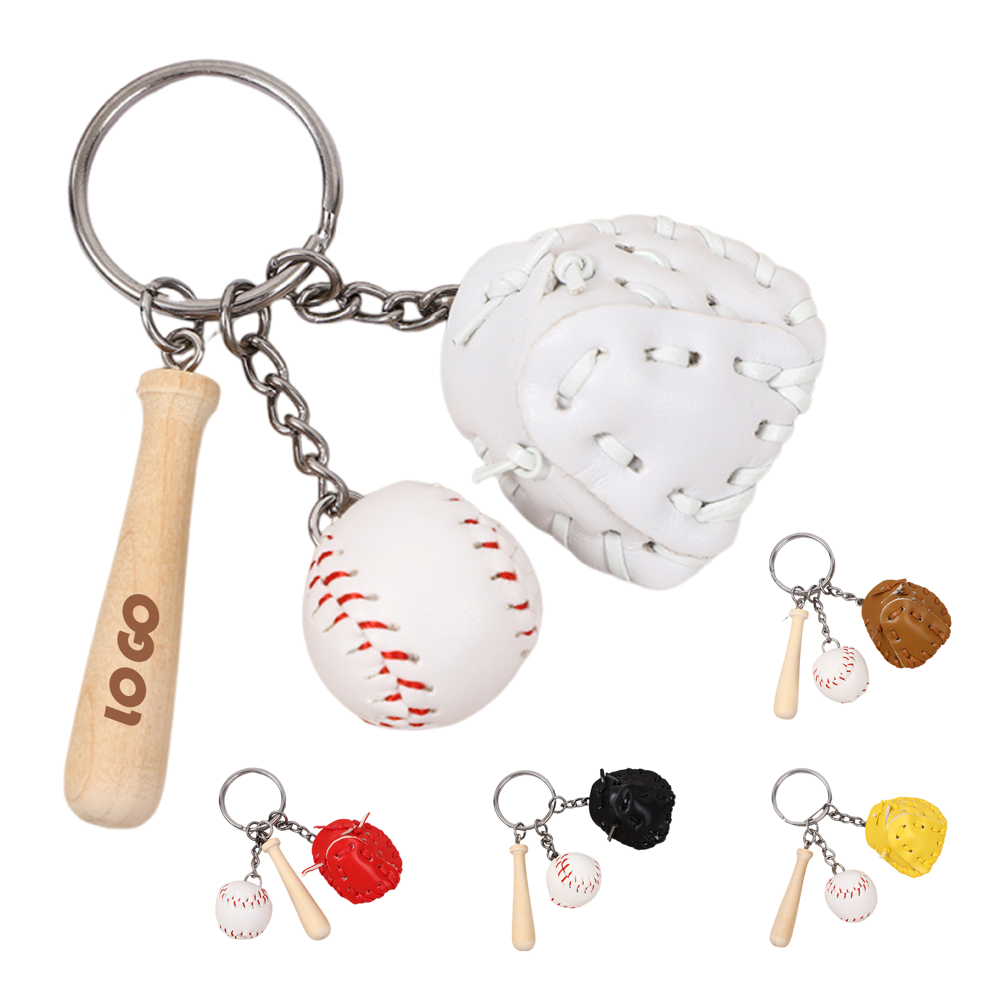 Mini Baseball Gear Keychain