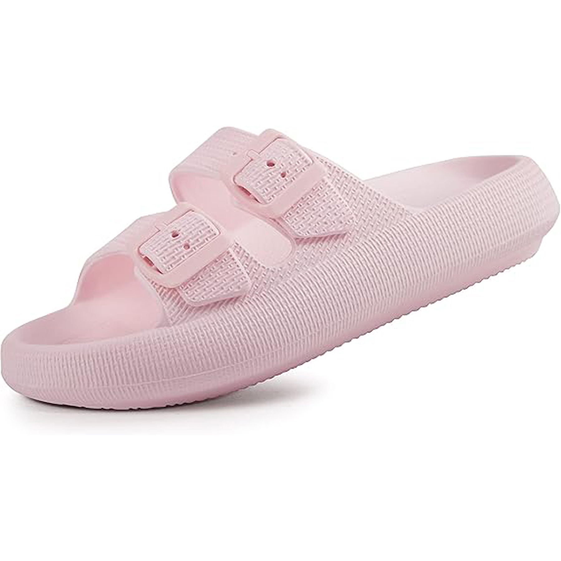 EVA Double Buckle Adjustable Flat Sandals 4