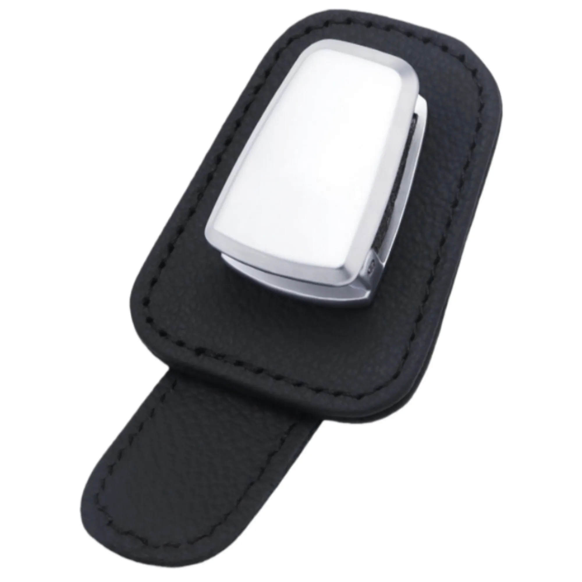 Leather Magnetic Car Visor Glasses Clip 15