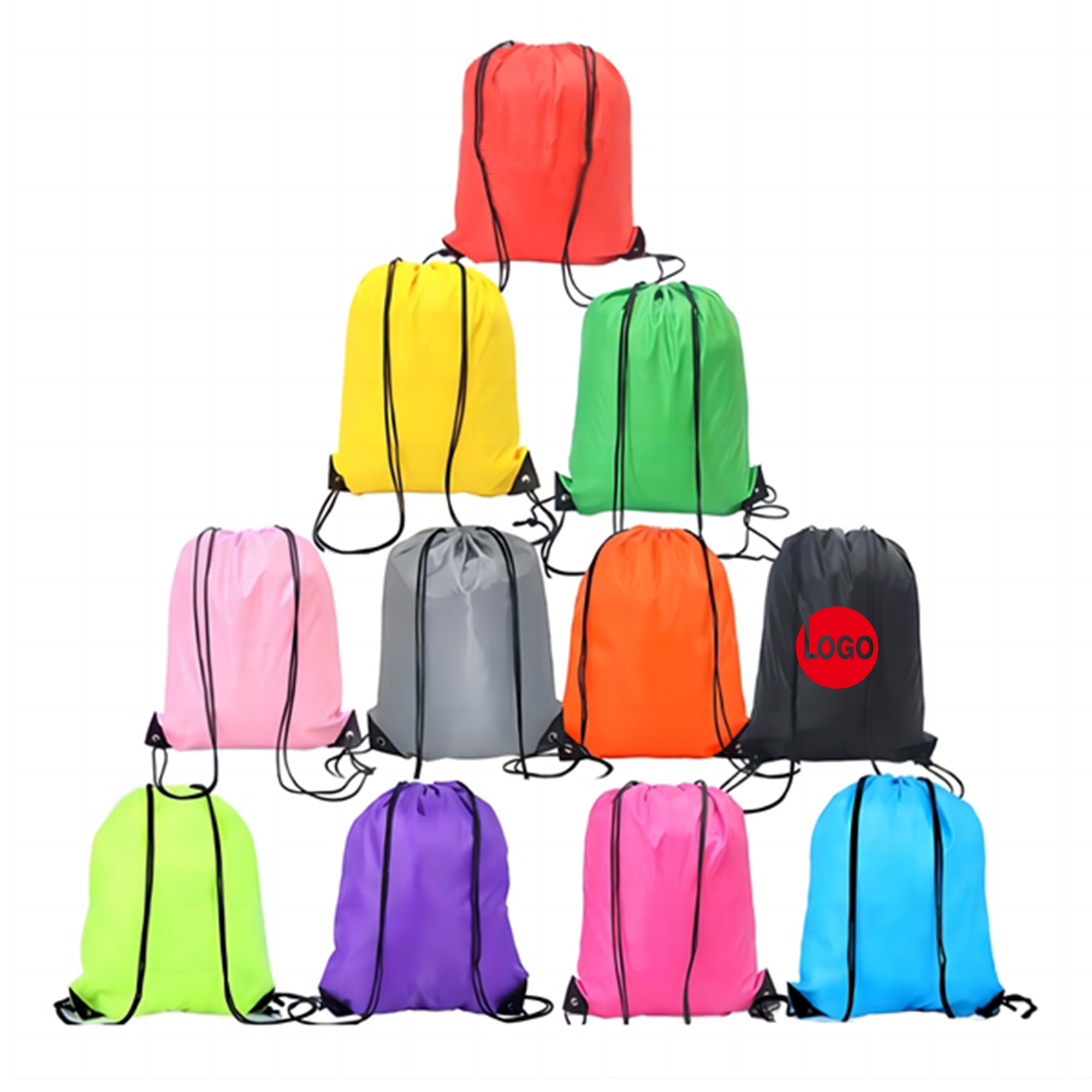 Stylish Polyester Drawstring Bag