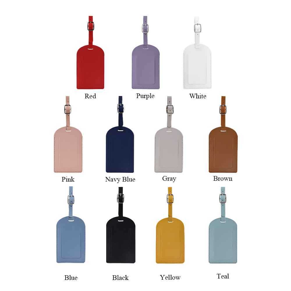 Vegan Leather Luggage Tags With Logo 8
