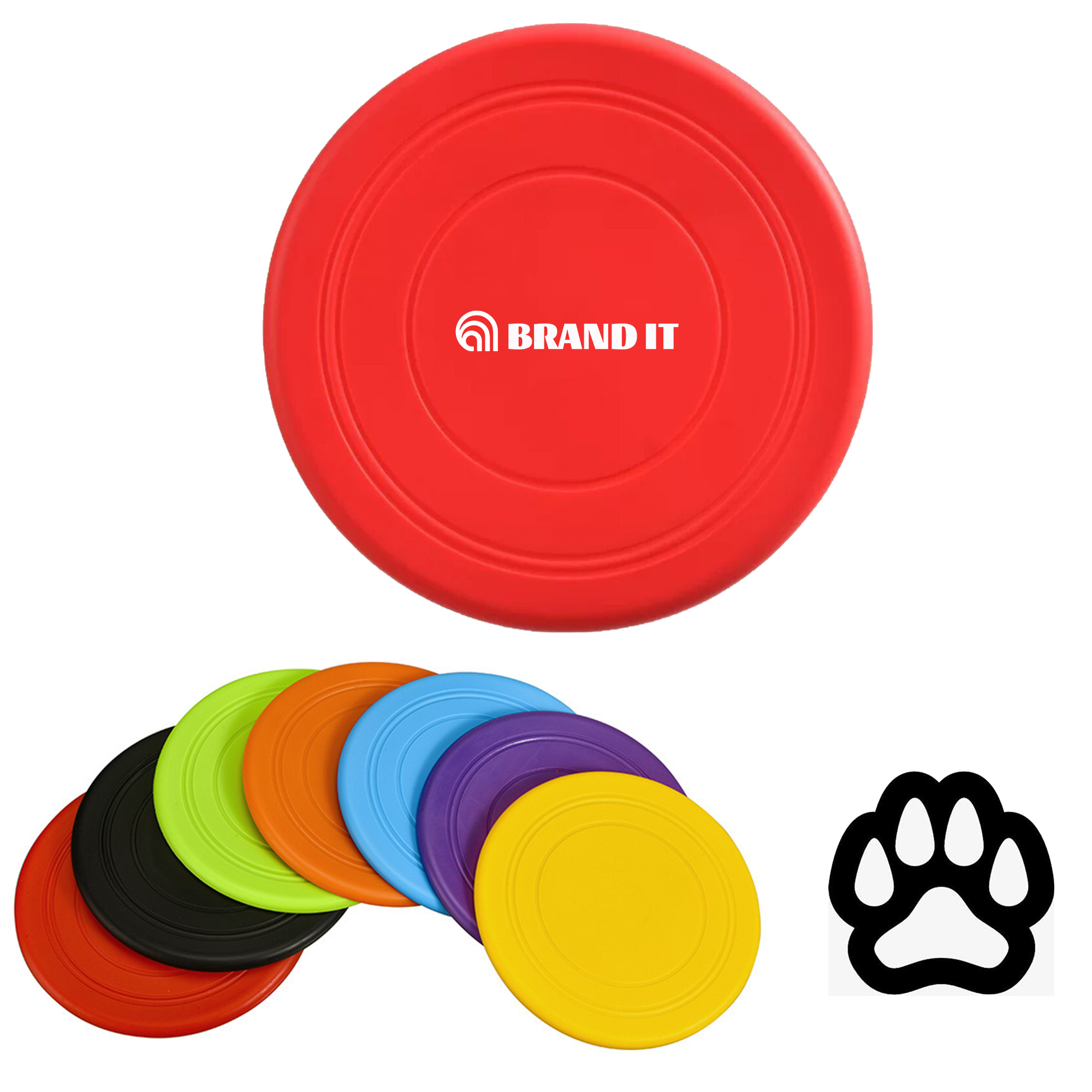 7" TPR Soft Flying Disc Pet Toy