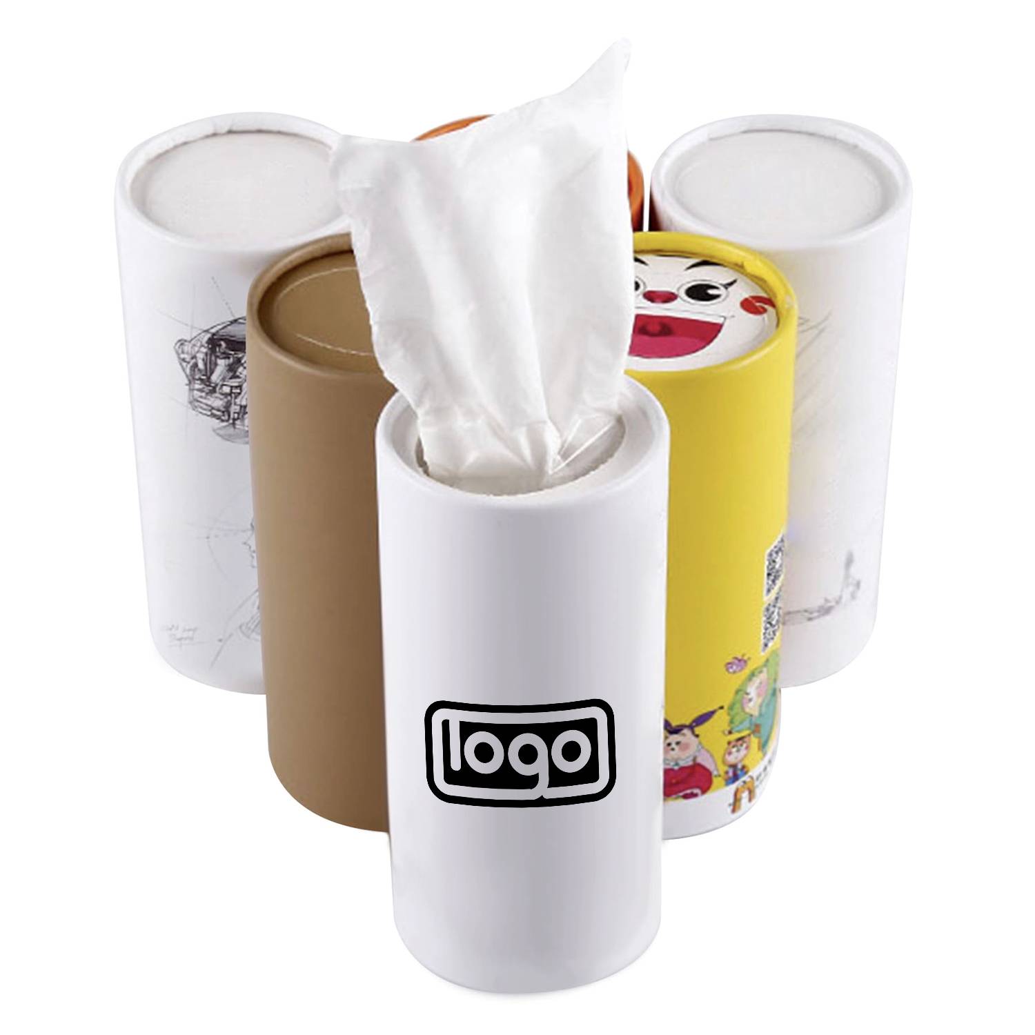 Cylindrical Tissue Box