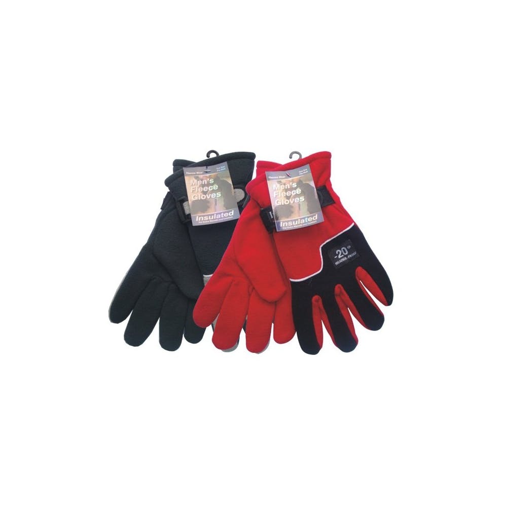 Bulk Men's Heavy-Duty Fleece Gloves 3