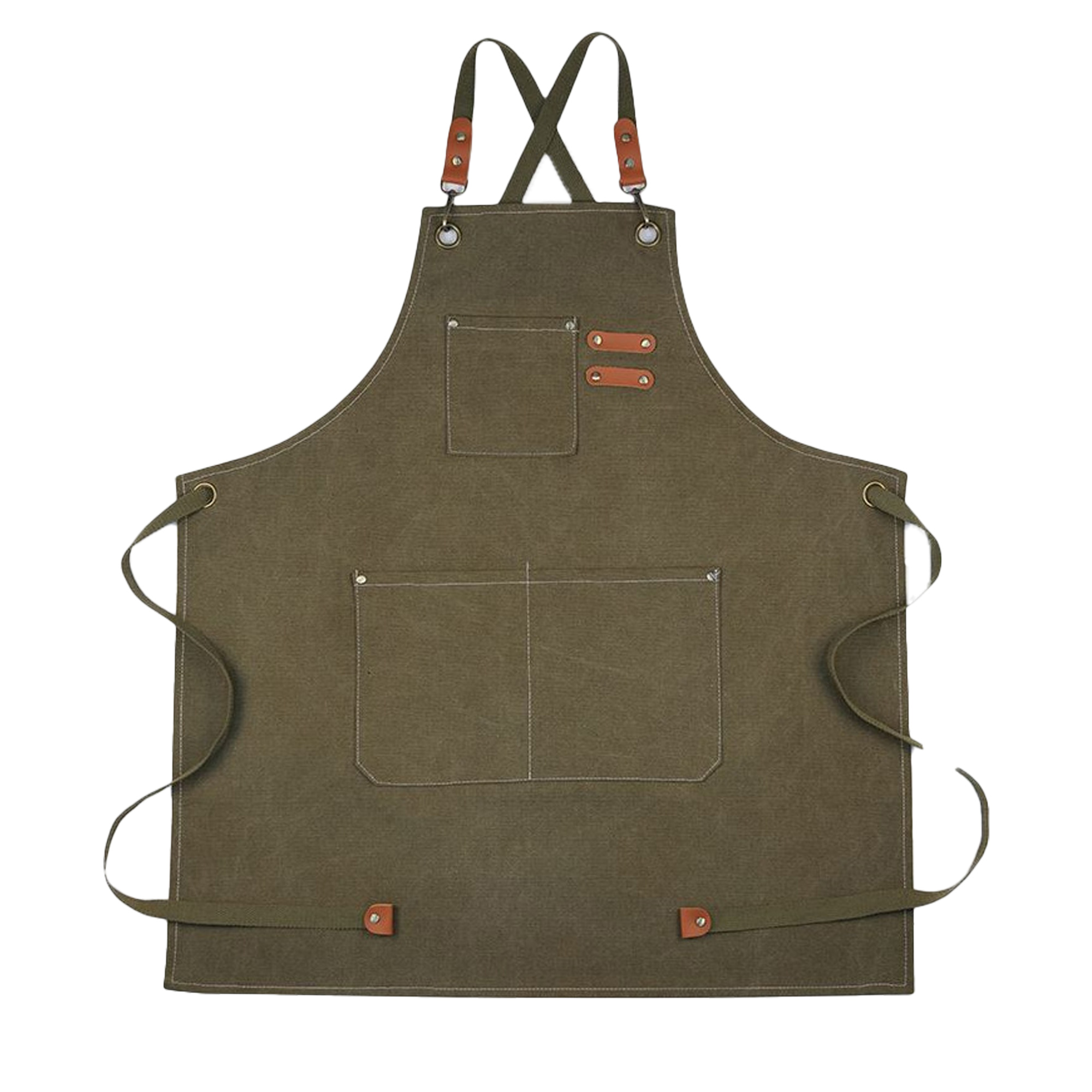 Adjustable Cross Back Kitchen Apron 21