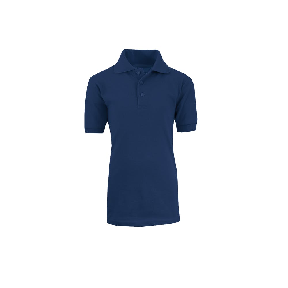 Unisex Uniform Polo Shirts - Navy Medium Short Sleeve 3