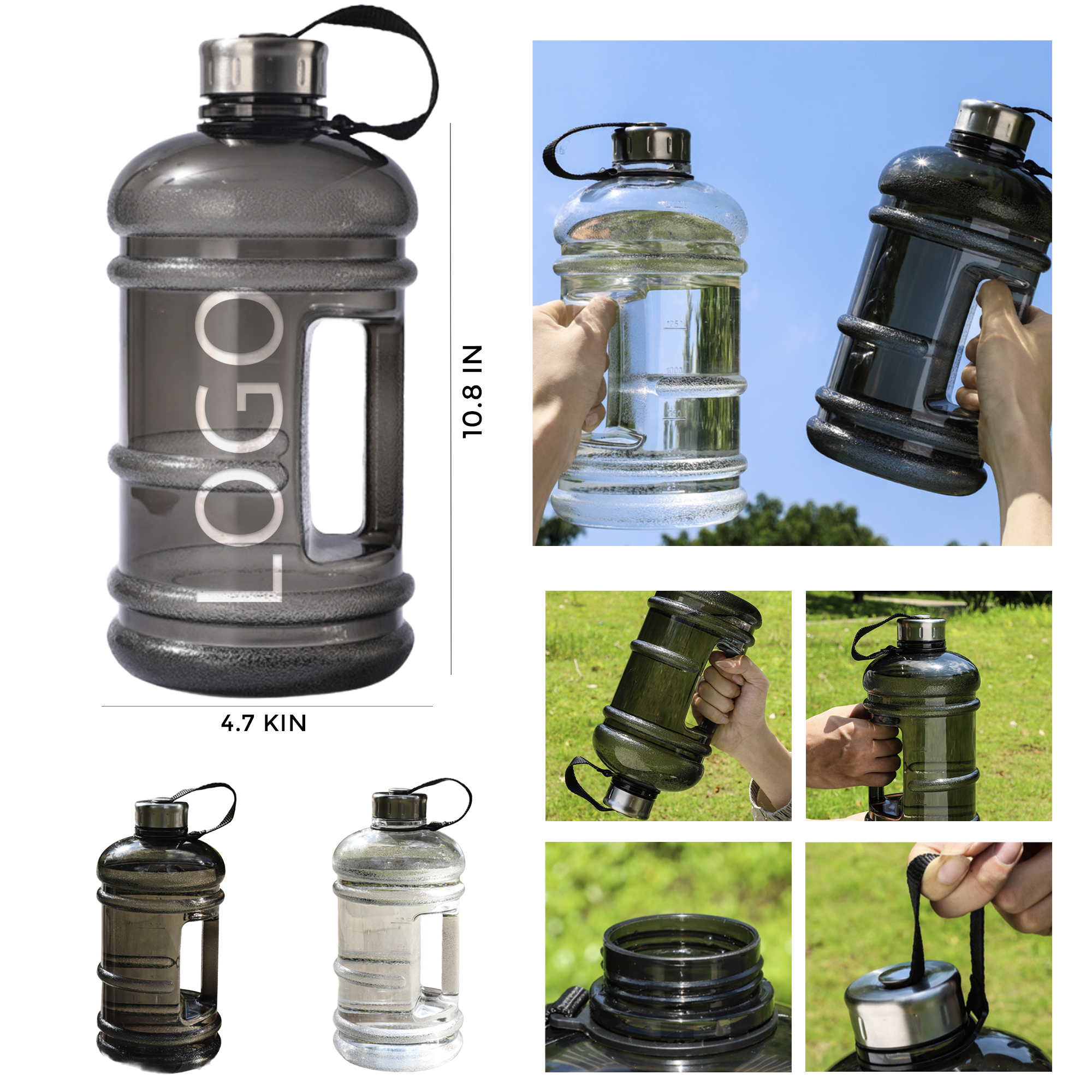 MOQ 10 PCS 68oz Large Capacity Water Bottle