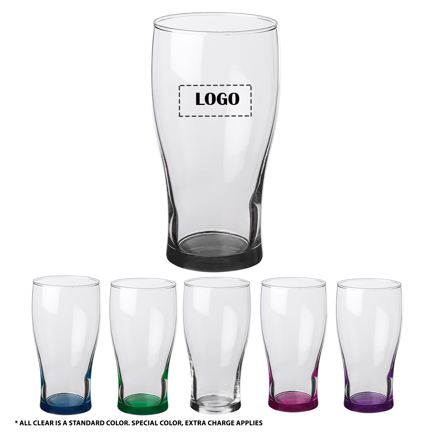 Clear Pub Glass, 16 oz.
