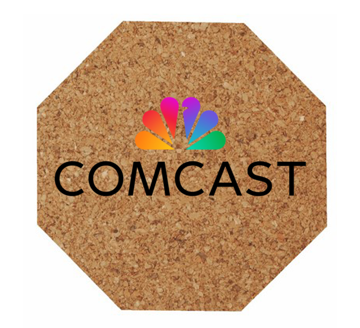 Cork Coaster, 3.5" Octagon, Digital