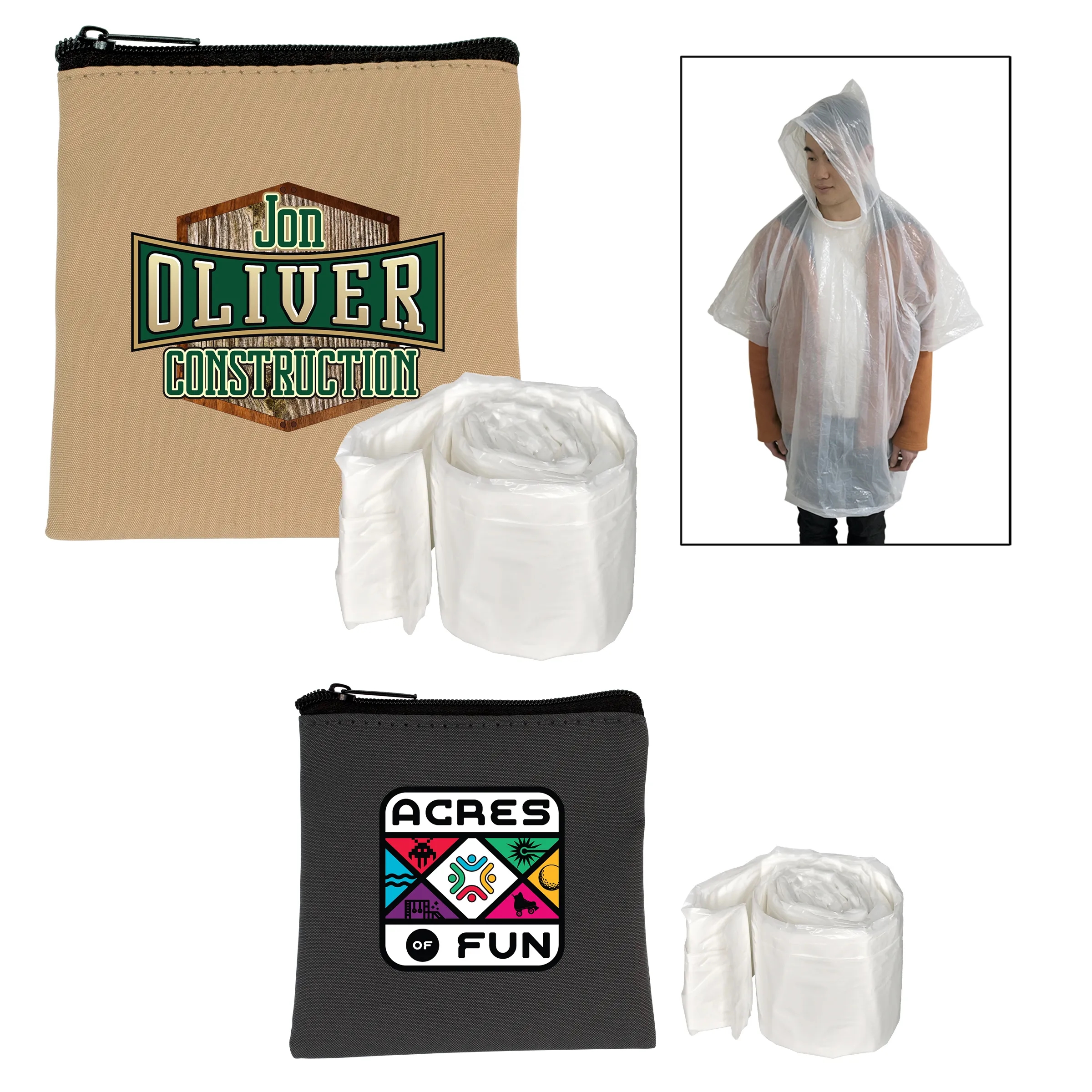 Executive Recycled Pouch & Poncho Set 10