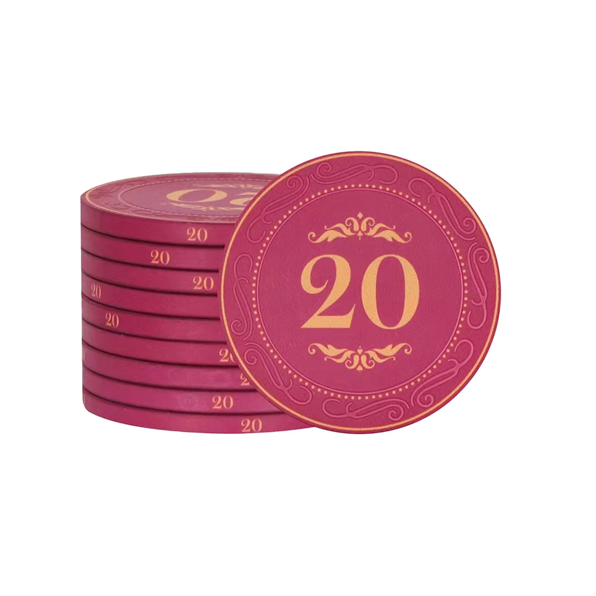 Casino Gambling House Ceramic Poker Chips 12