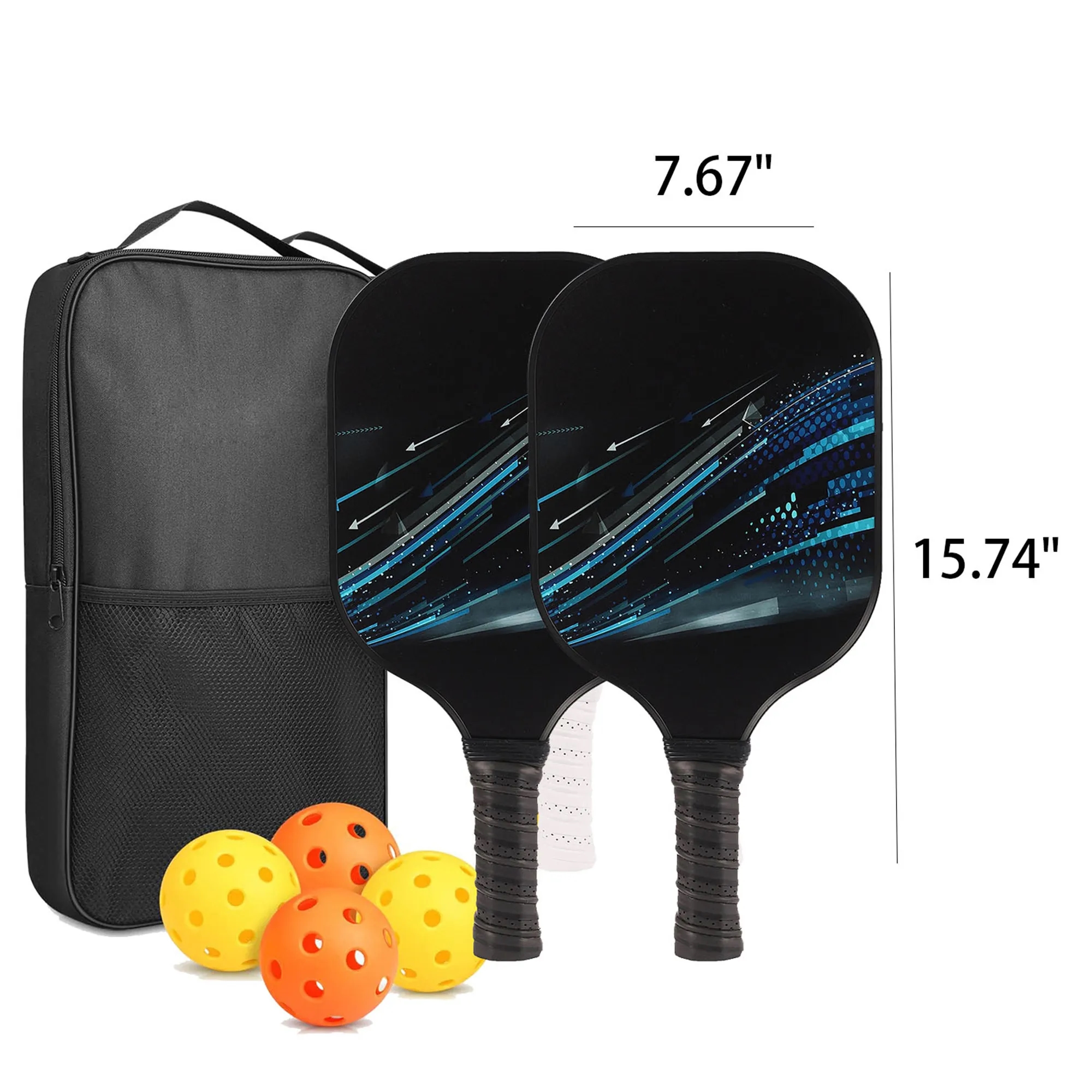 Portable Carry Bag Pickleball Paddles Set 16