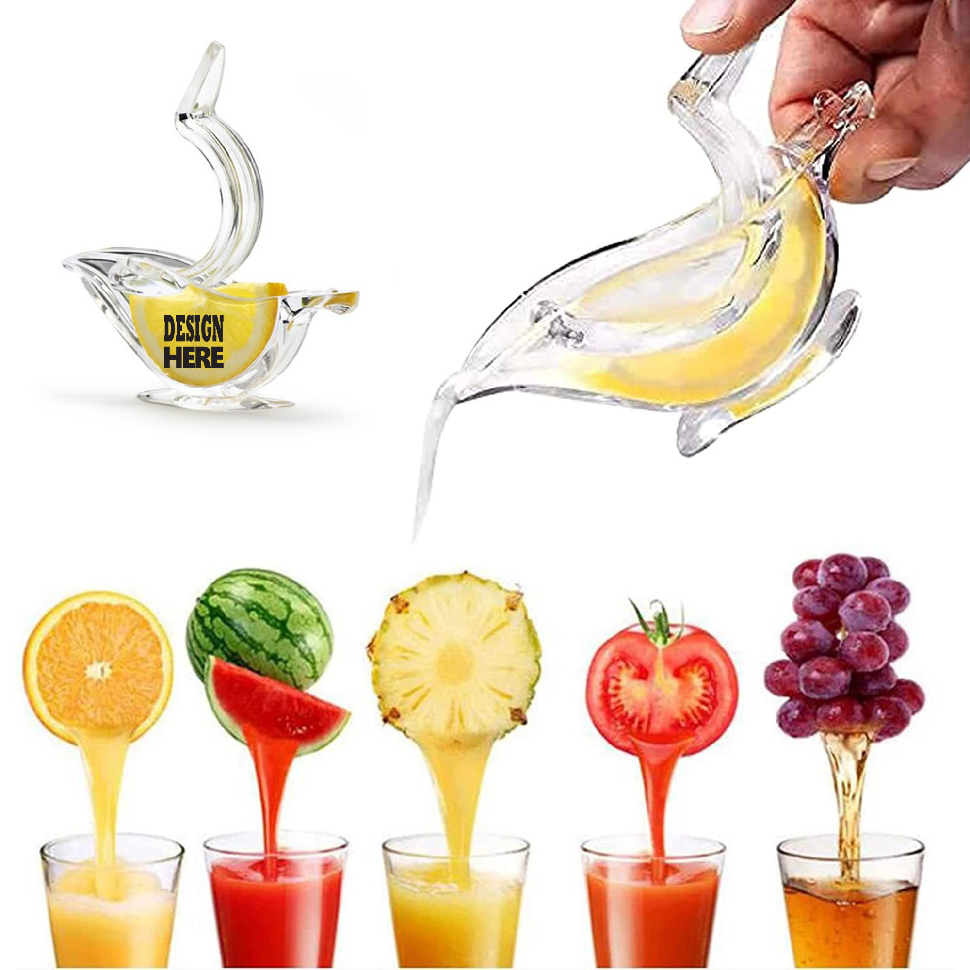 Manual Clear Mini Fruit Juicer 3