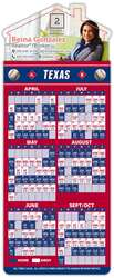 Magna-Card House Shape Magnet - Baseball Schedules (3.5 x 9)