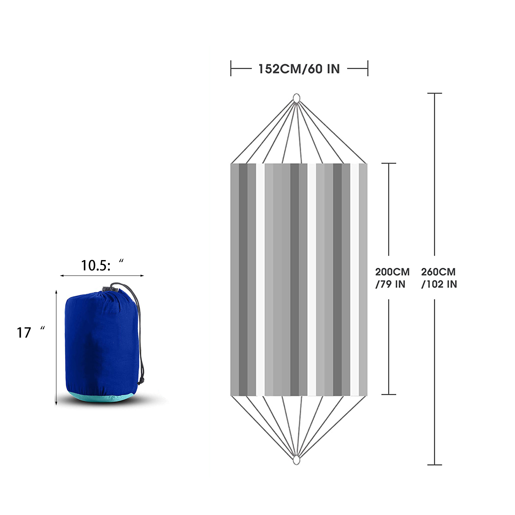 Durable Hammock 500 lb Capacity 7