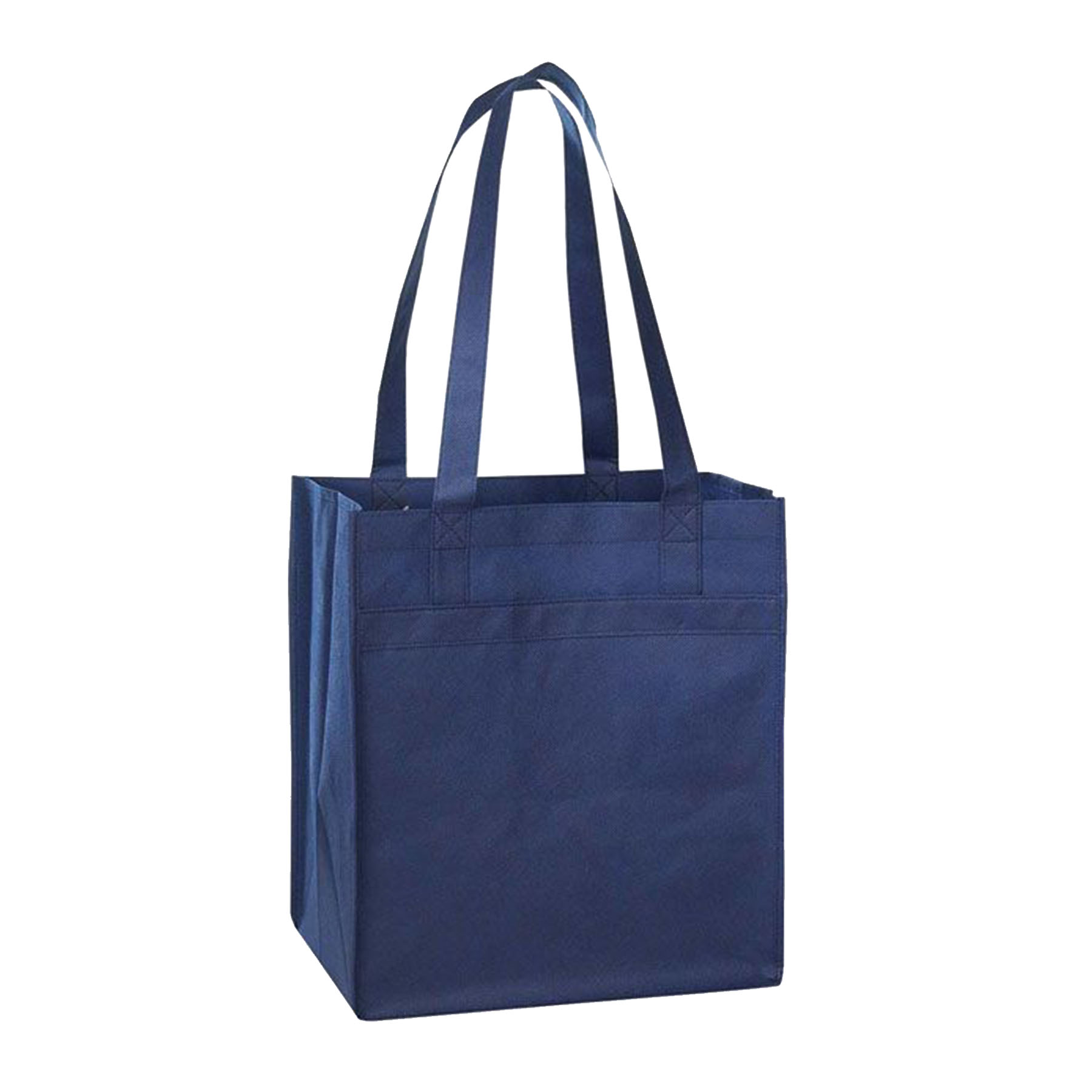 100gm Non Woven Tote with Fabric Covered Bottom 16