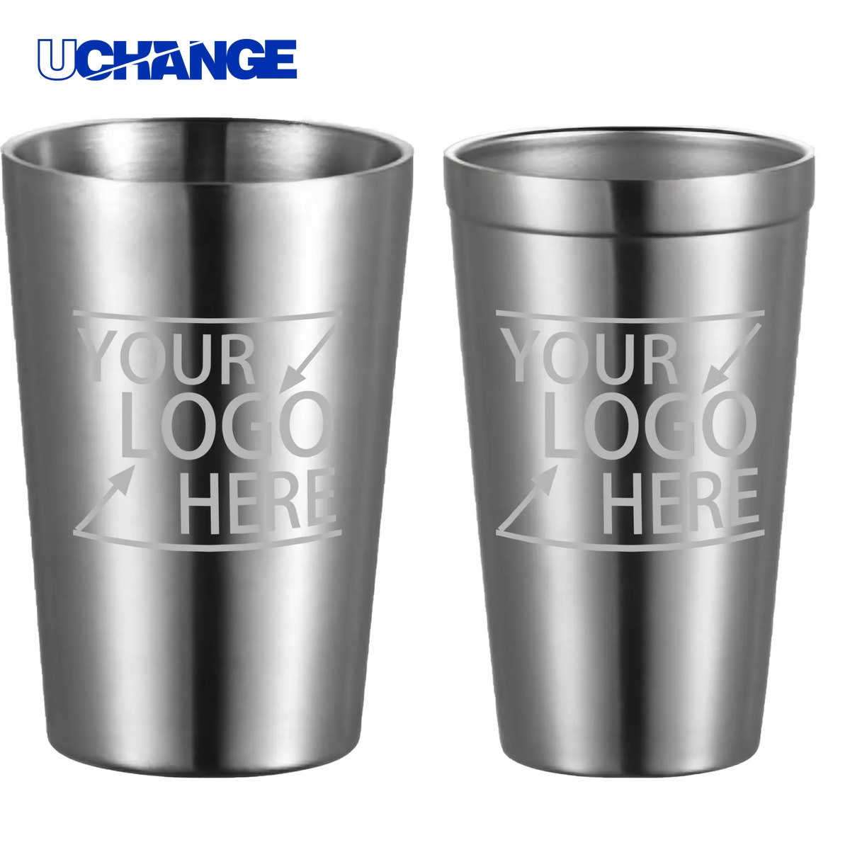 Stainless Steel Pint Cup Container (15oz)