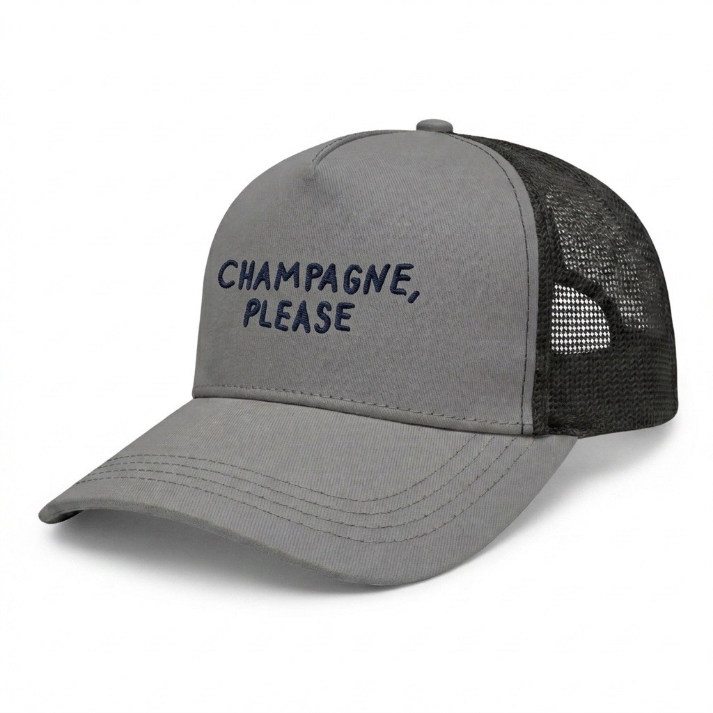 USA Made Contrast Mesh Back Brushed Front Velcro Trucker
