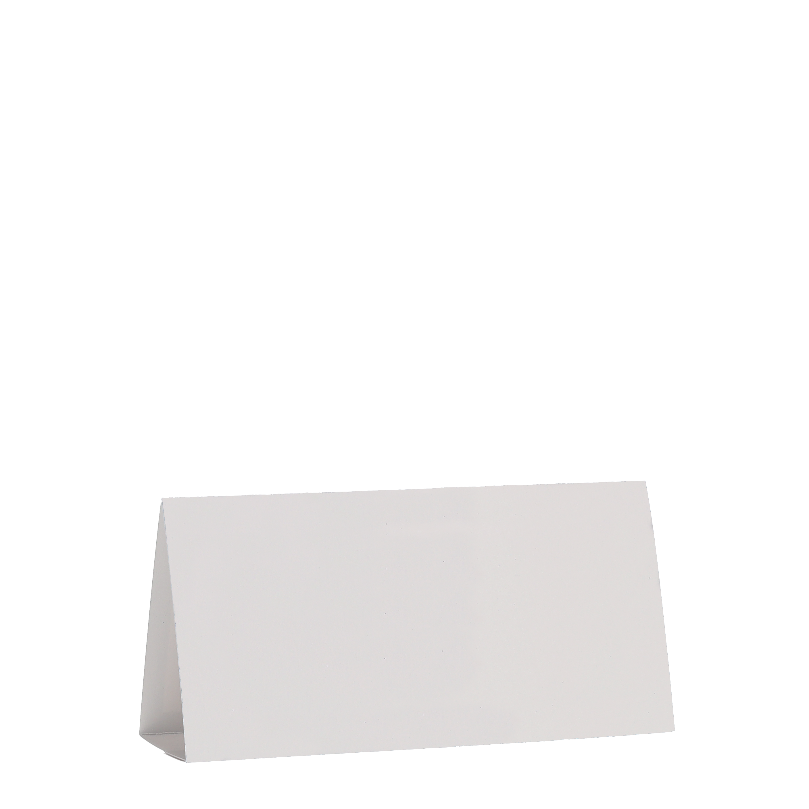 Table Tent Card Stock 12 pt 2 Sided 6.250" x 3.000" x 2.000" White Digital Print 6