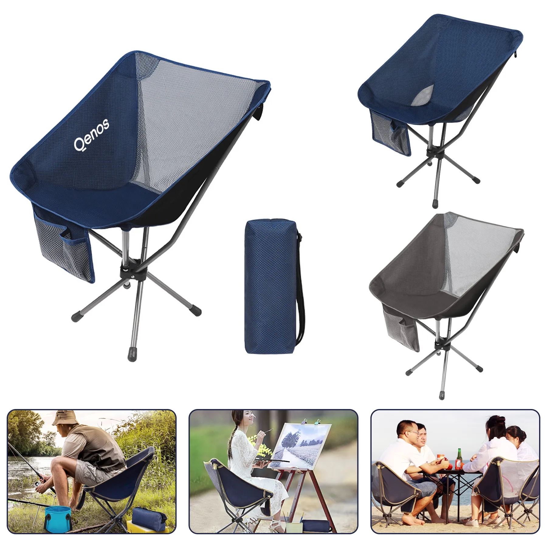 Folding Camping Portable Backpacking Beach Chair 5