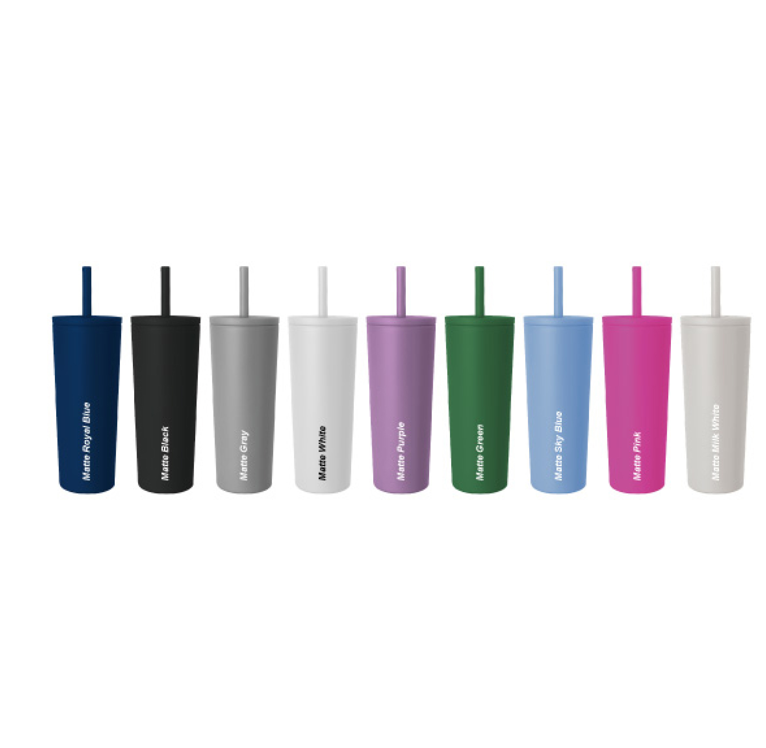 Double Wall Tumbler w/ Straw