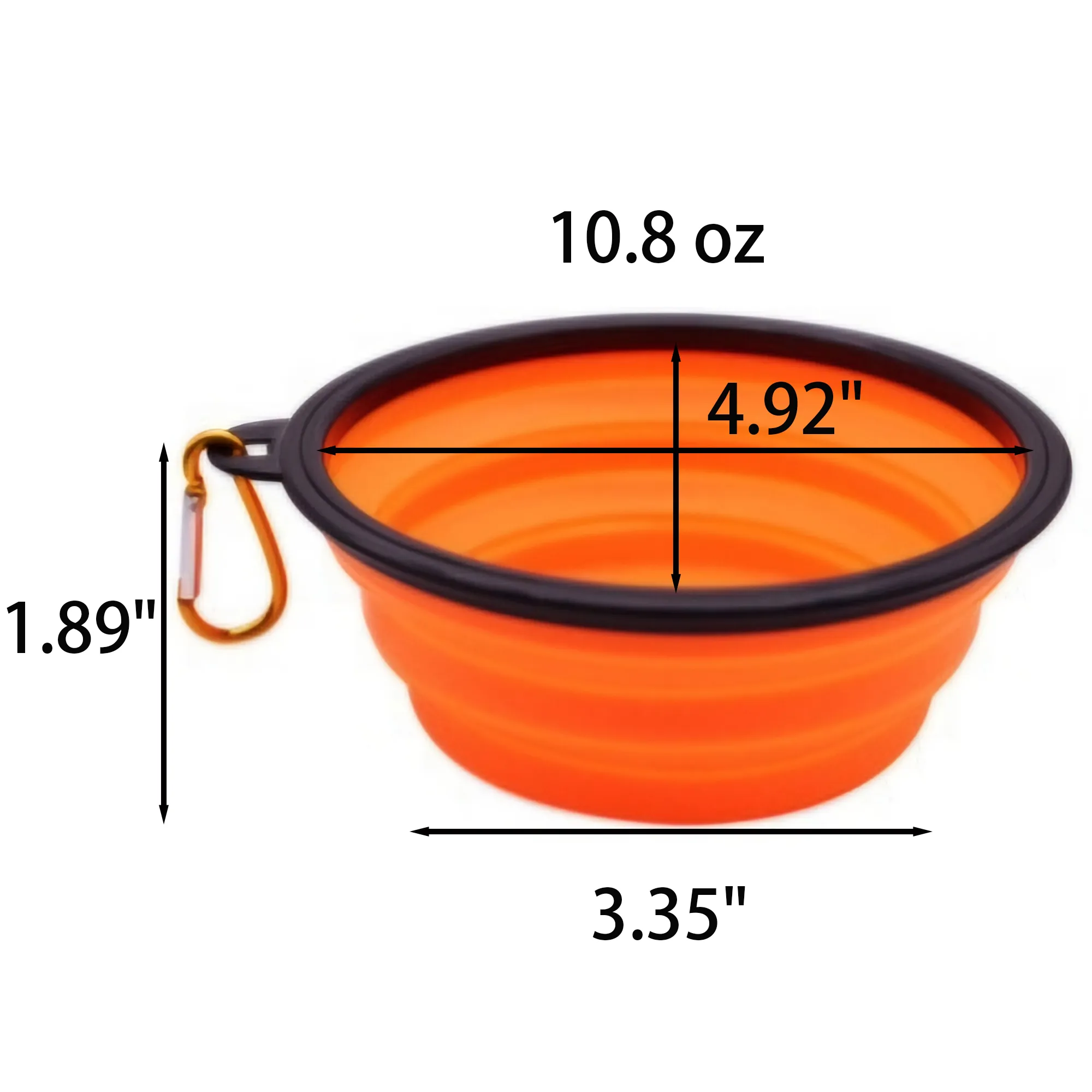 Collapsible Pet Bowl with Carabiner 5