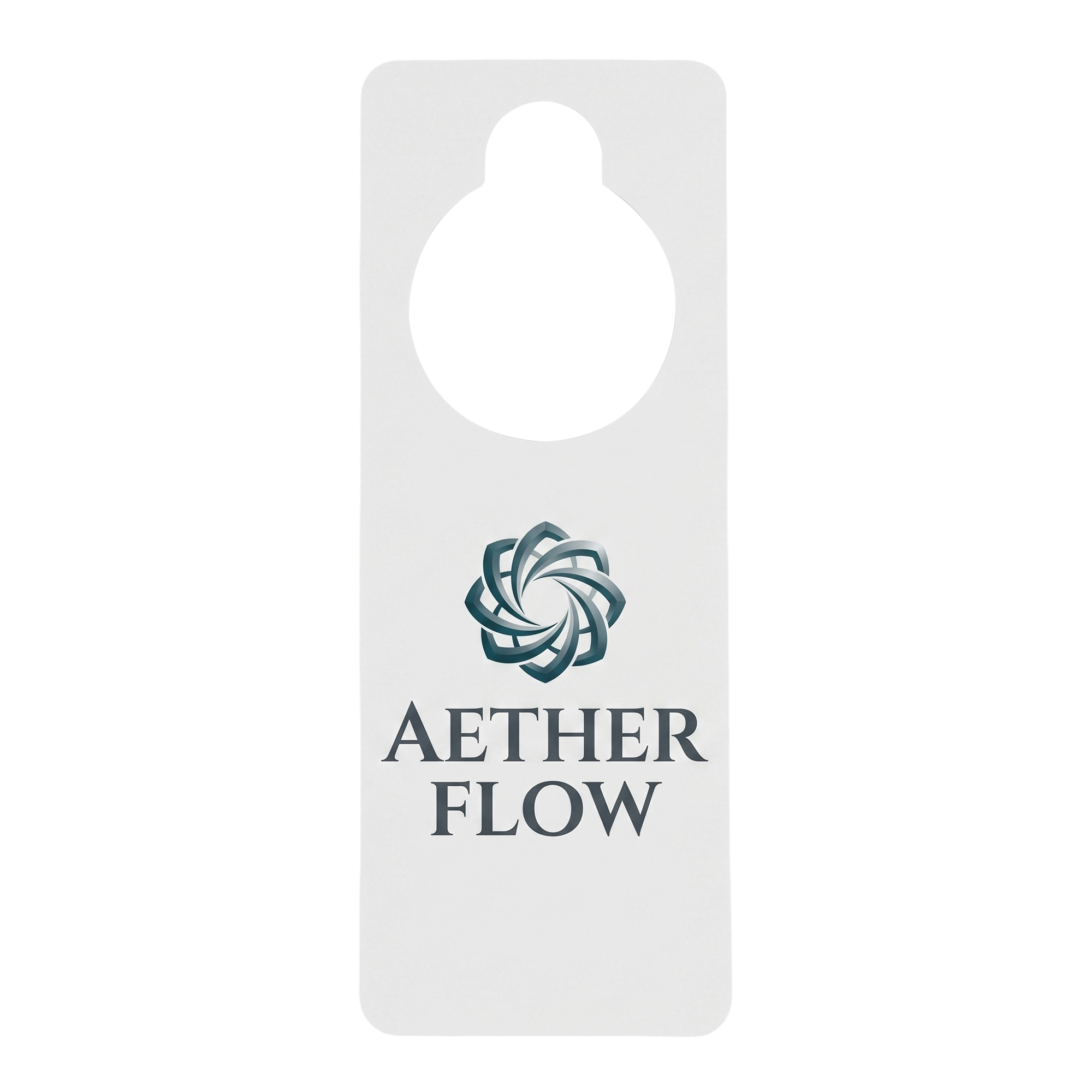 3x8" Rectangular Plastic Door Hanger