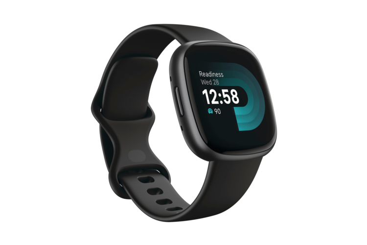 Fitbit Versa 4 Smartwatch - Black/Graphite Aluminum 3