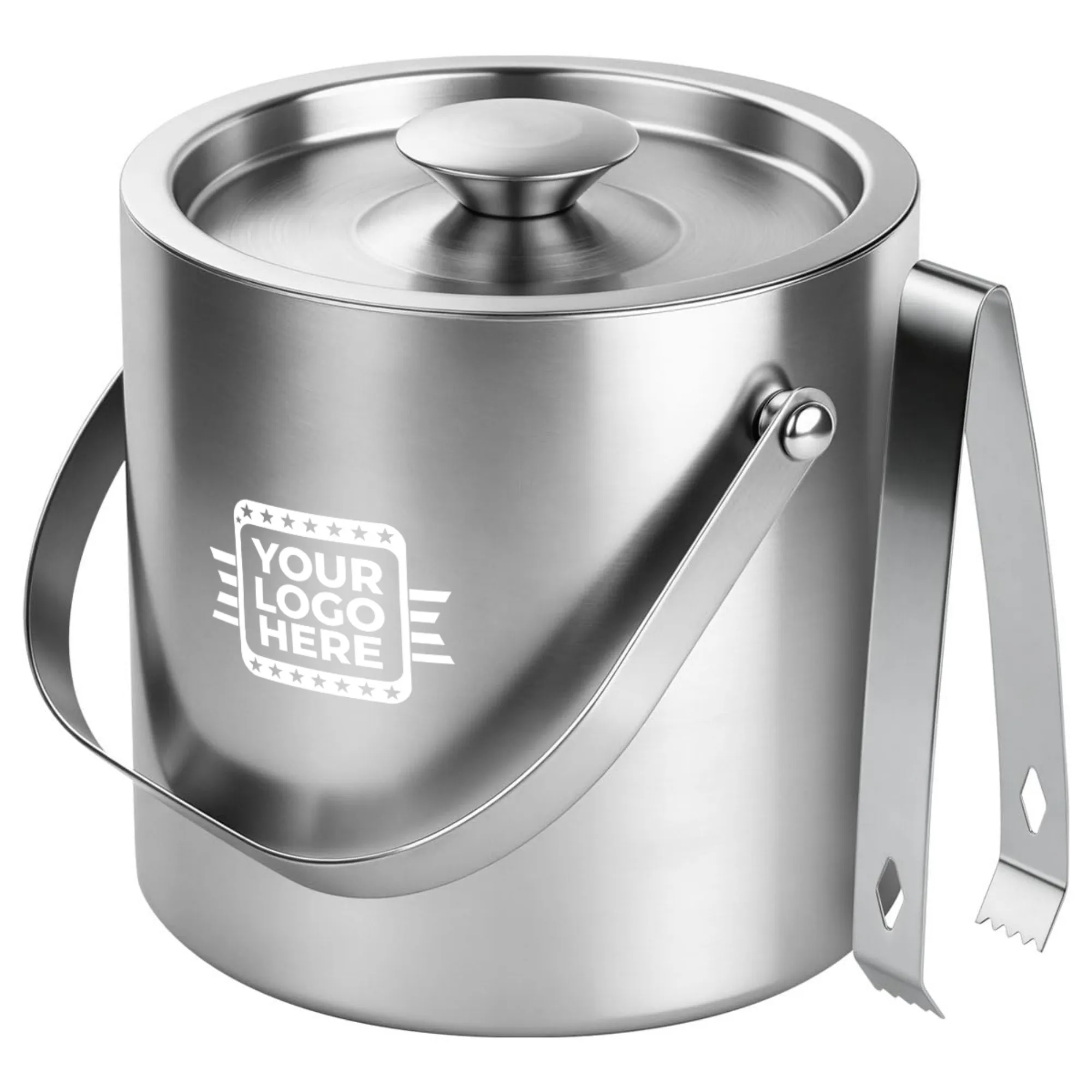 Stainless Steel Insulated Ice Bucket Lid