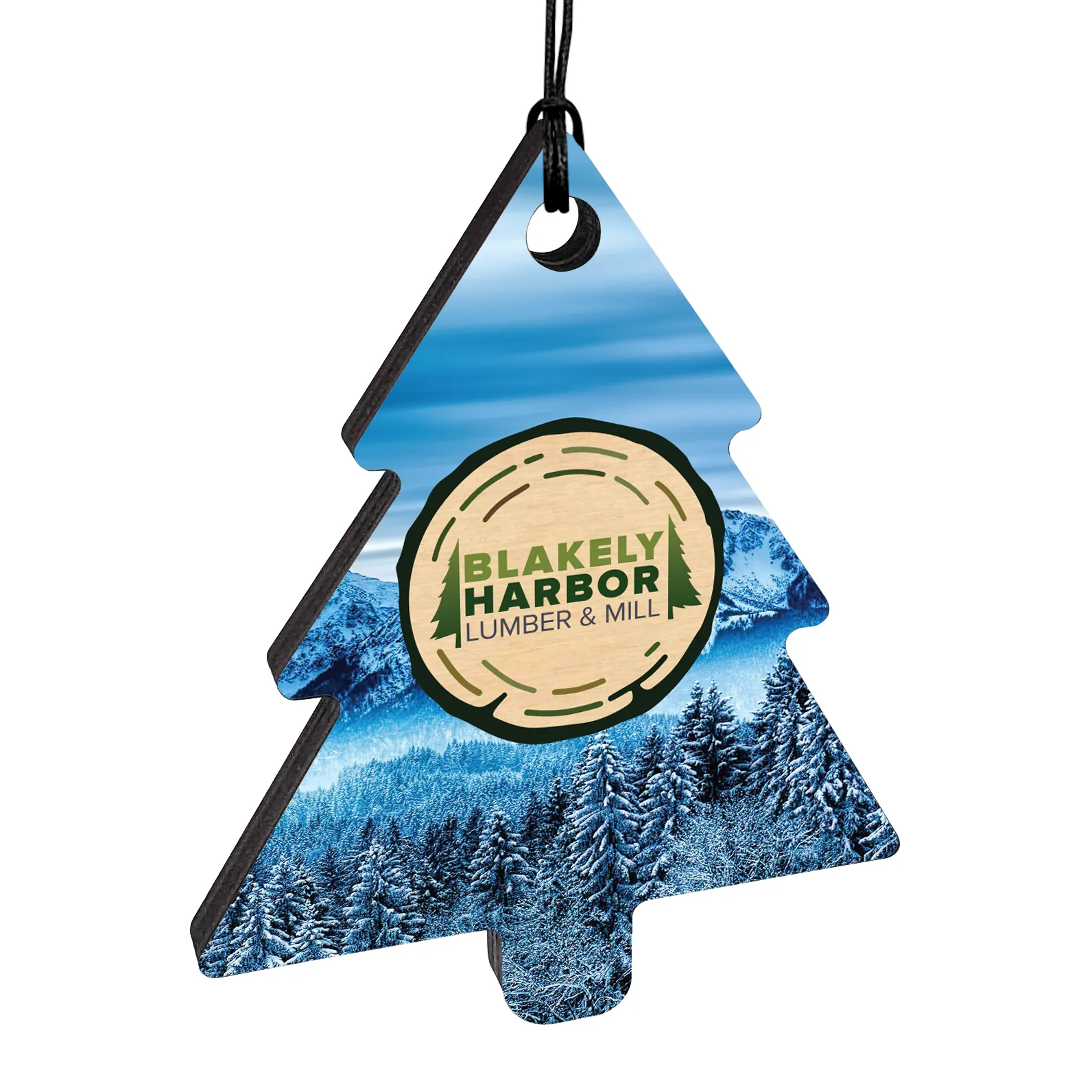 1/4" Recycled Wood Ornaments 10
